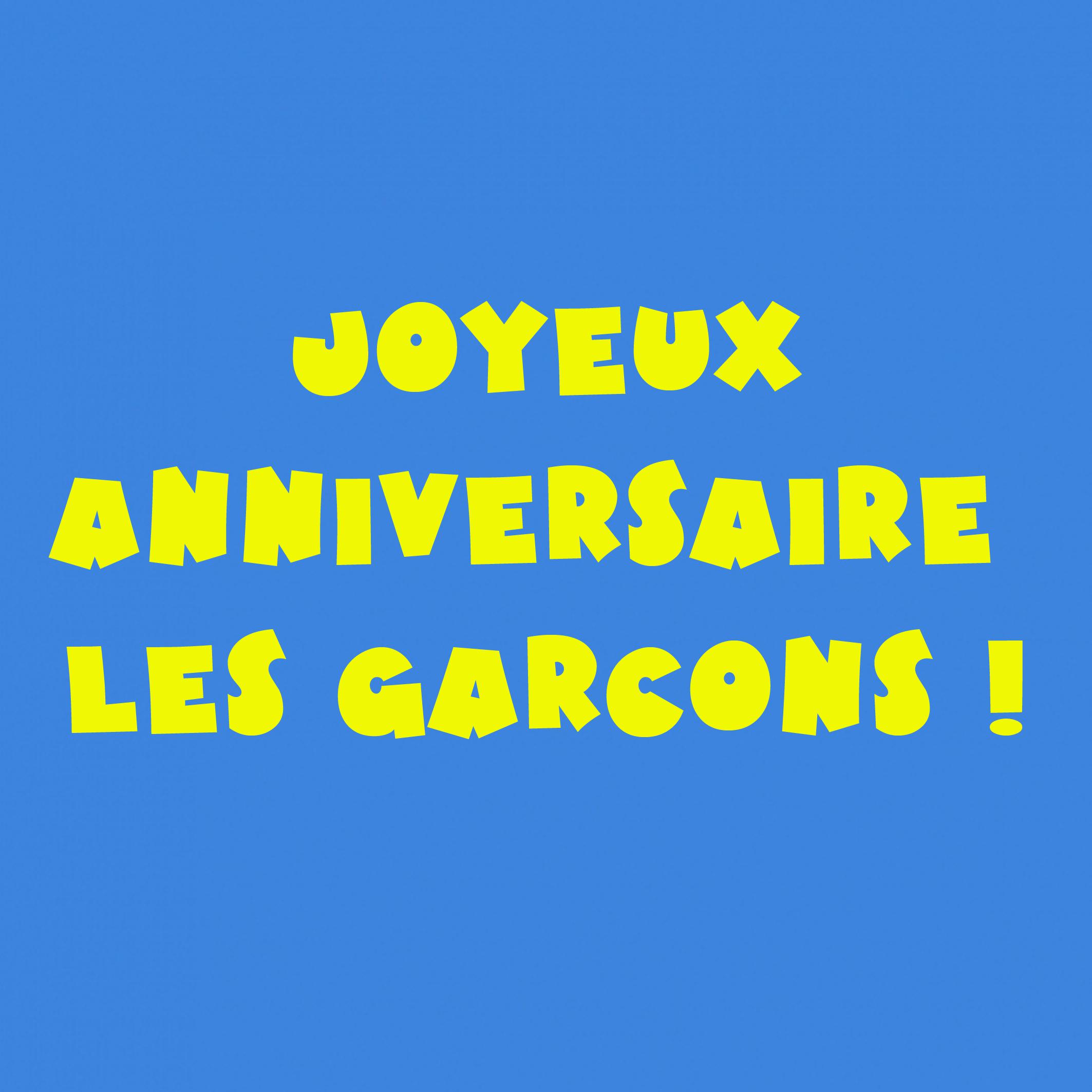 Постер альбома Joyeux Anniversaire les Garçons !