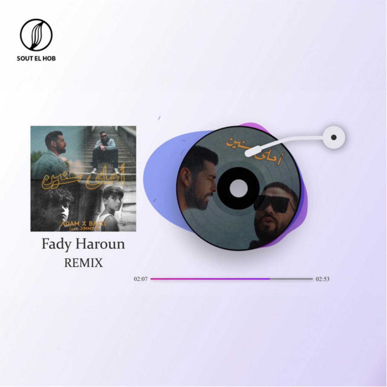 Постер альбома Ahla Snin (feat. Jimmy H.) [Fady Haroun Remix]