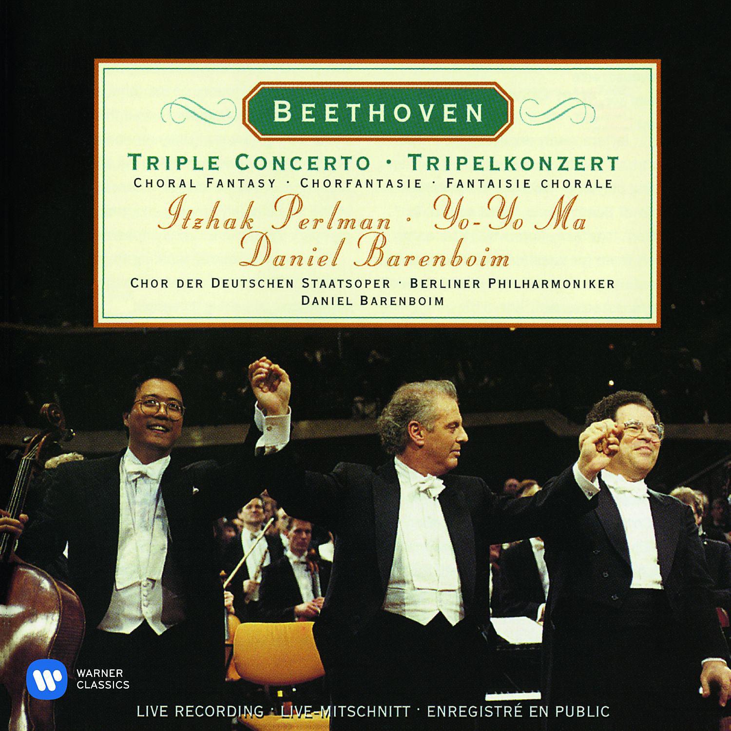 Постер альбома Beethoven: Triple Concerto & Choral Fantasy