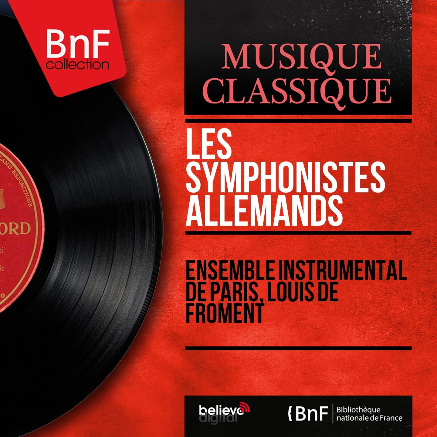 Постер альбома Les symphonistes allemands (Mono Version)