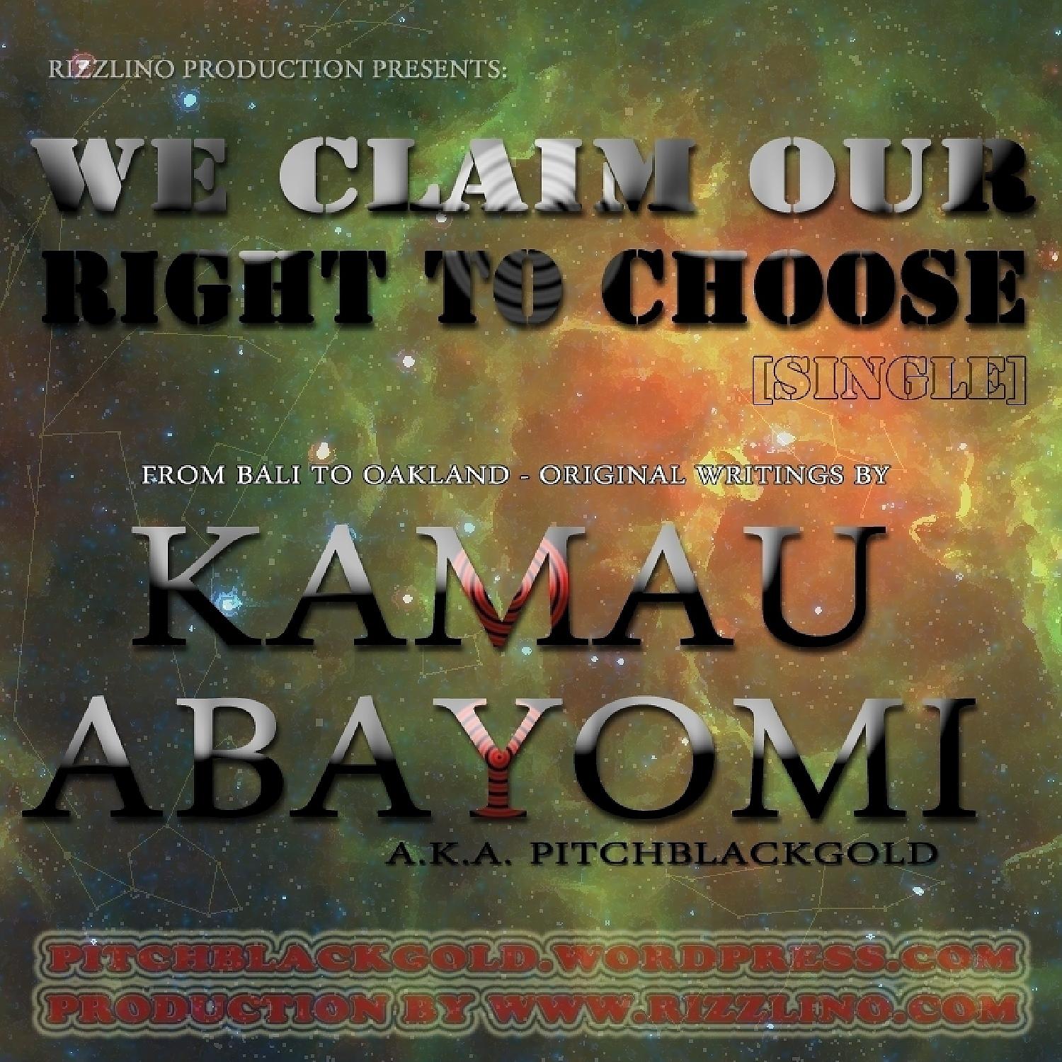 Постер альбома We Claim Our Right To Choose - Single