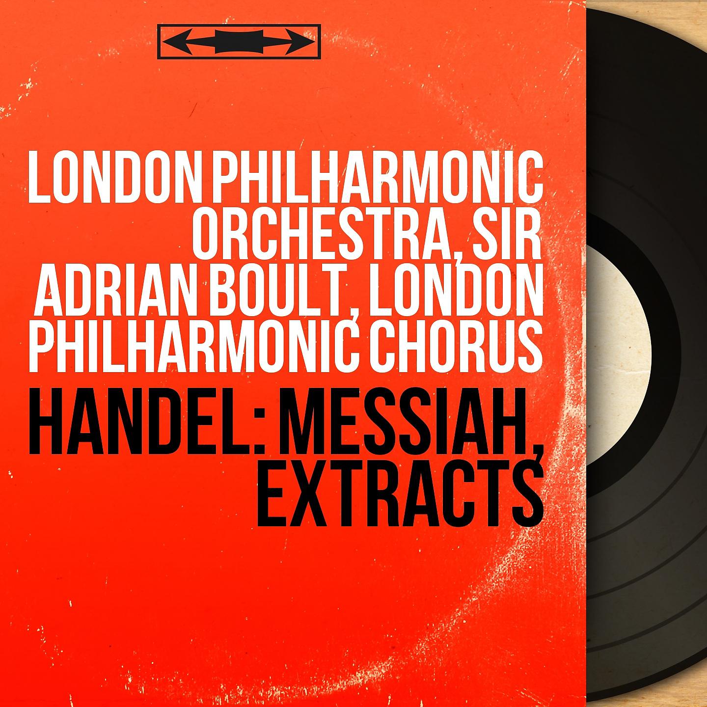 Постер альбома Handel: Messiah, Extracts