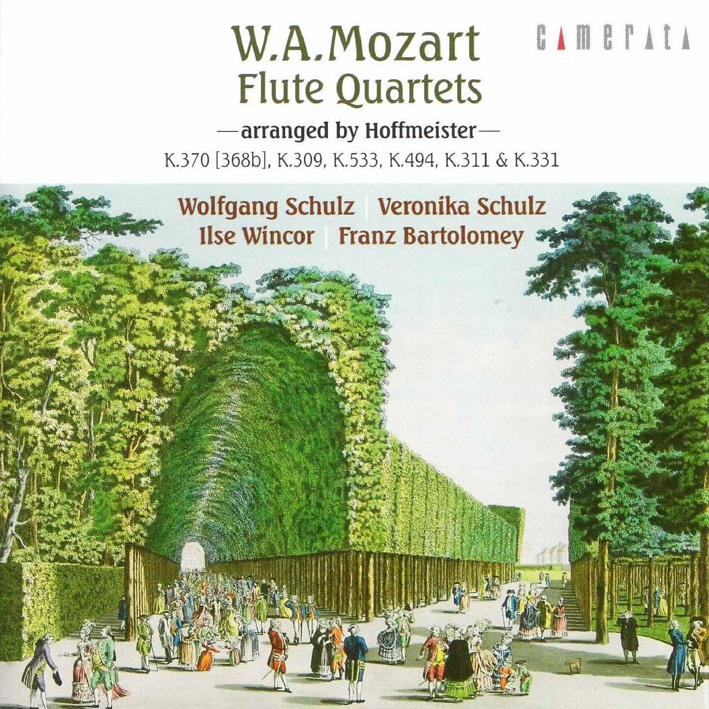 Постер альбома Mozart: Flute Quartets Arranged by Hoffmeister
