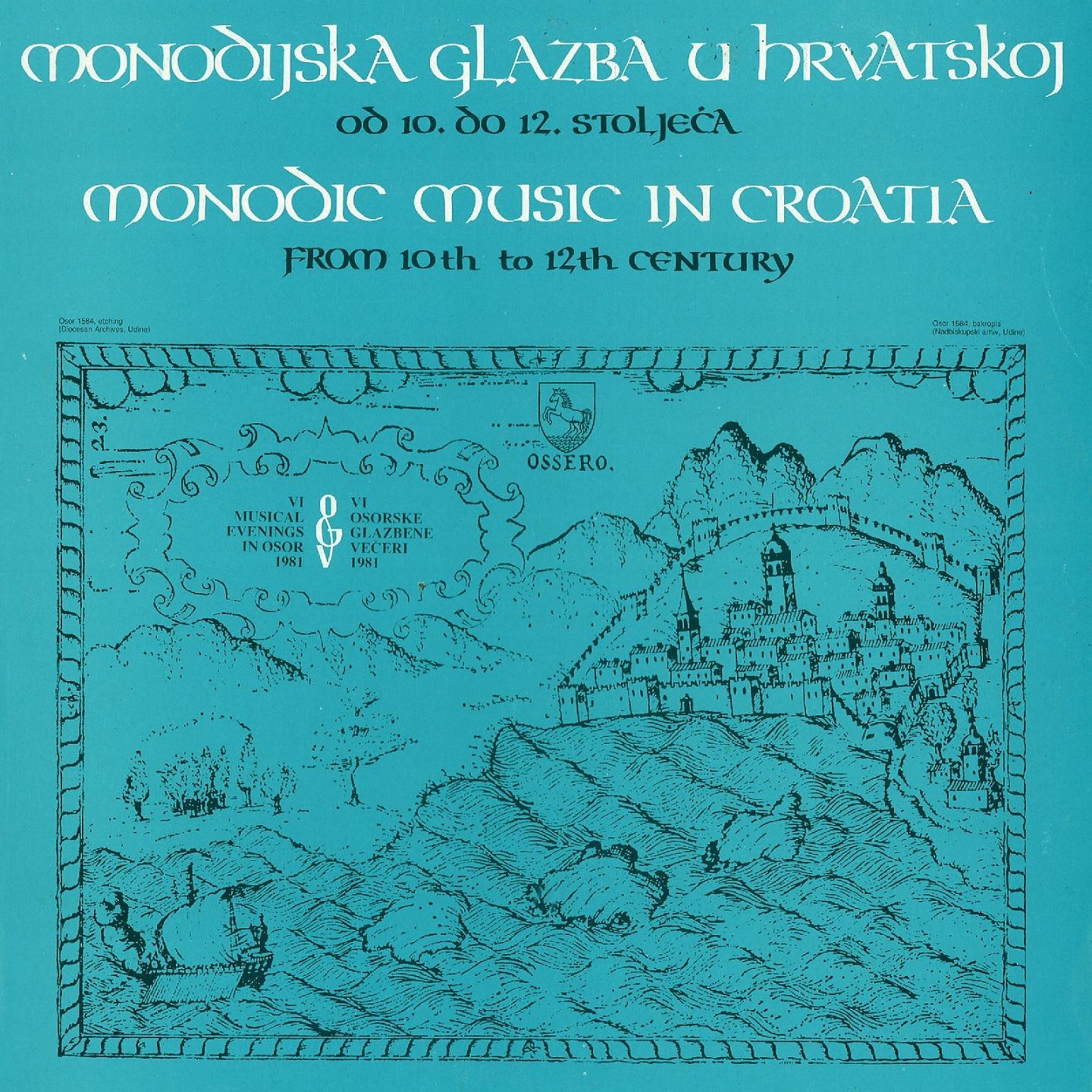 Постер альбома Monodijska Glazba U Hrvatskoj Od 10. Do 12. Stoljeća