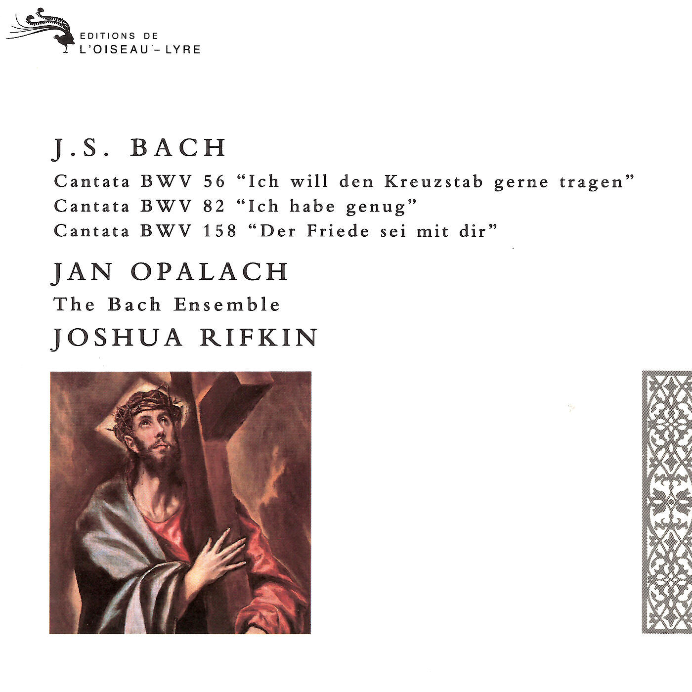 Jan Opalach - J.S. Bach: Ich habe genug, Cantata BWV 82 - 5. Aria: Ich freue mich auf meinen Tod