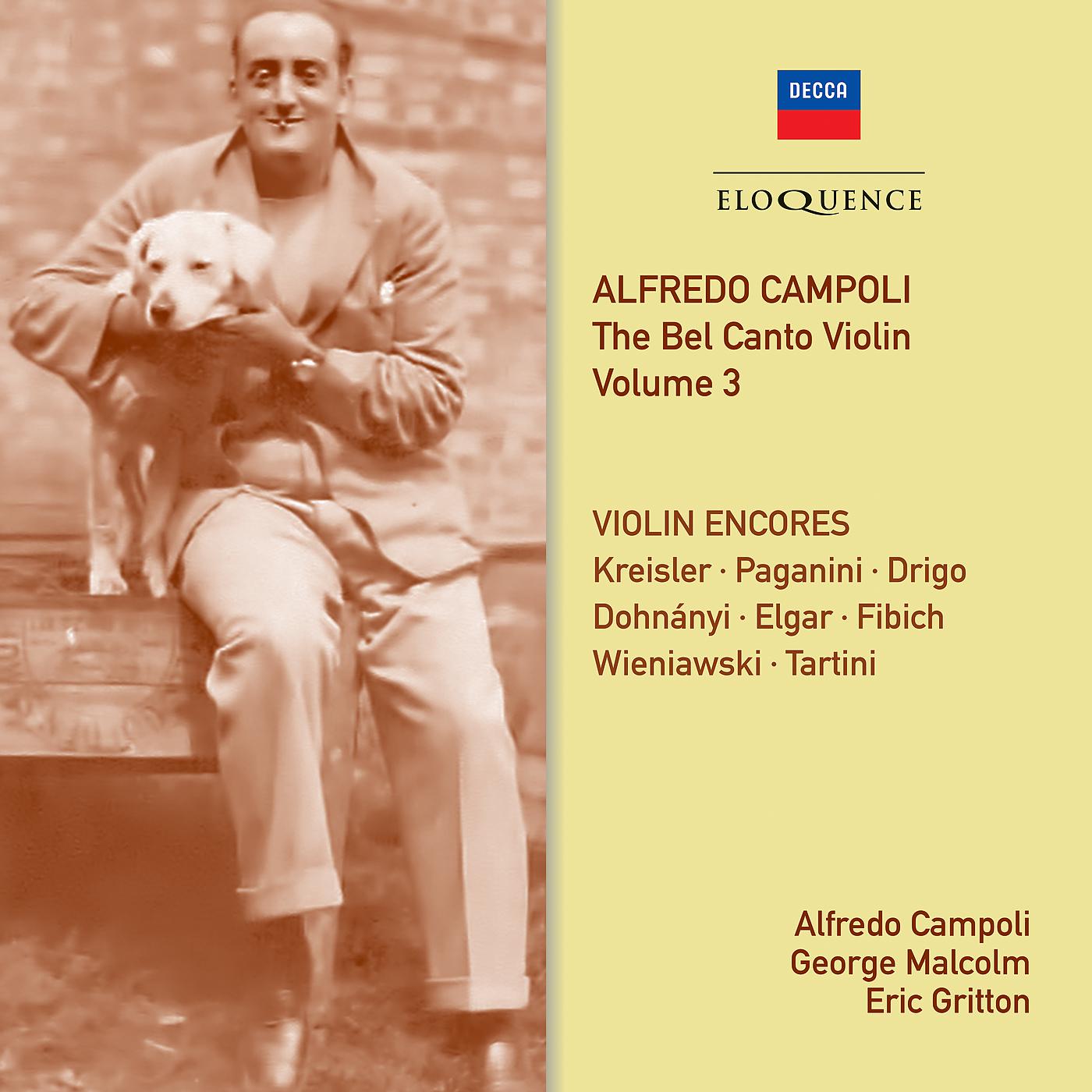 Постер альбома Alfredo Campoli: The Bel Canto Violin - Vol. 3