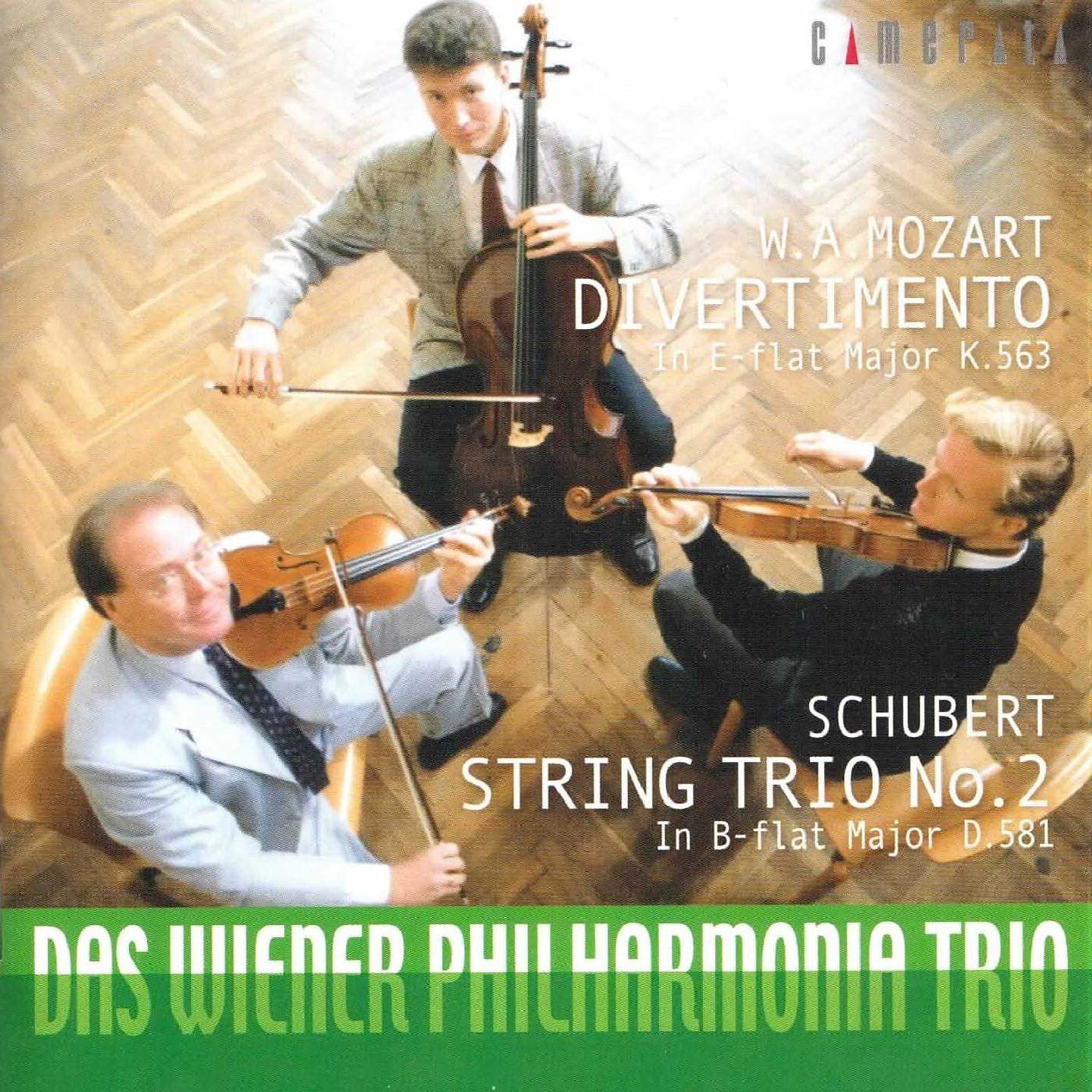Постер альбома Mozart: Divertimento - Schubert: String Trio No. 2