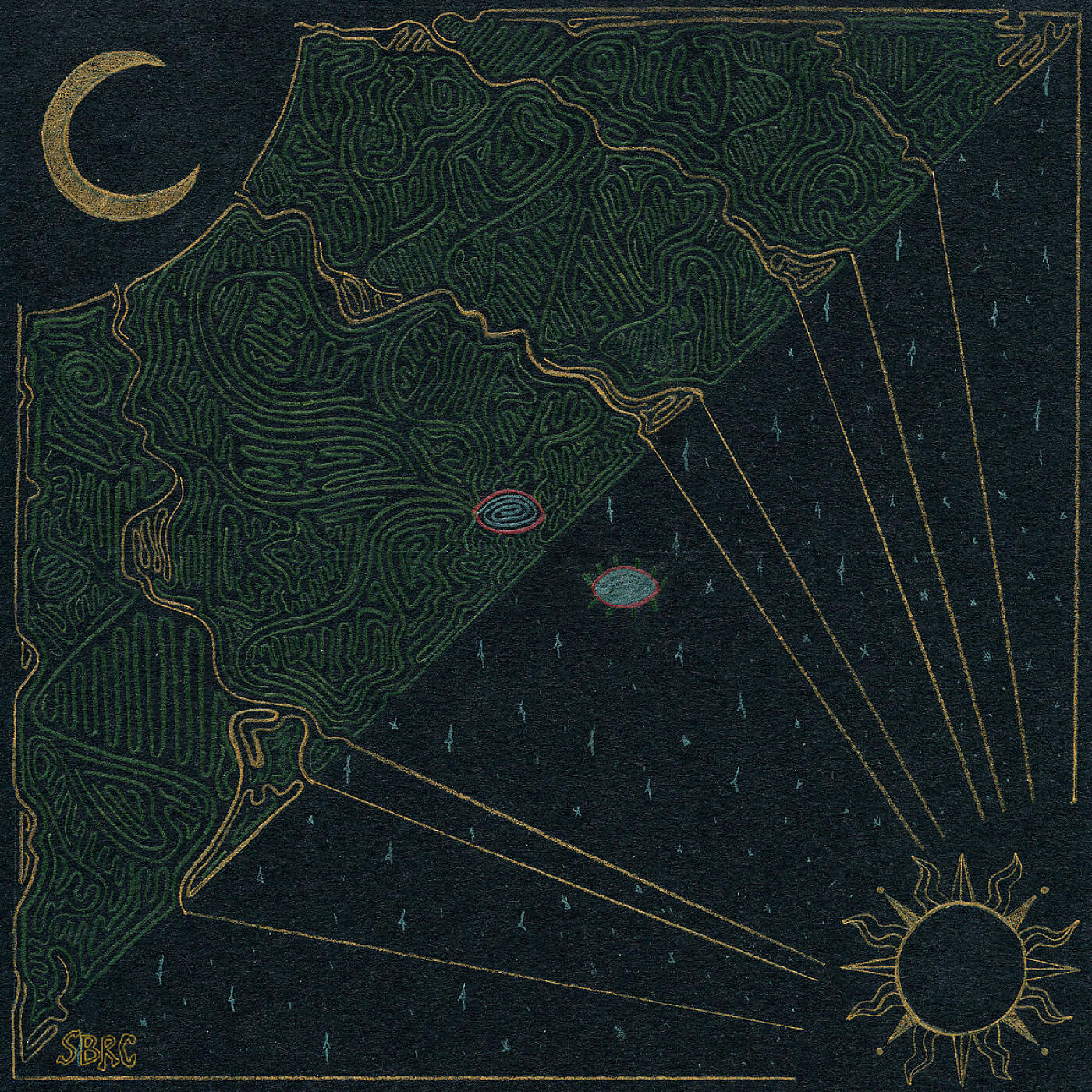 TONGUE CUT ENVELOPES - Take My Sleeve, Crescent Moon