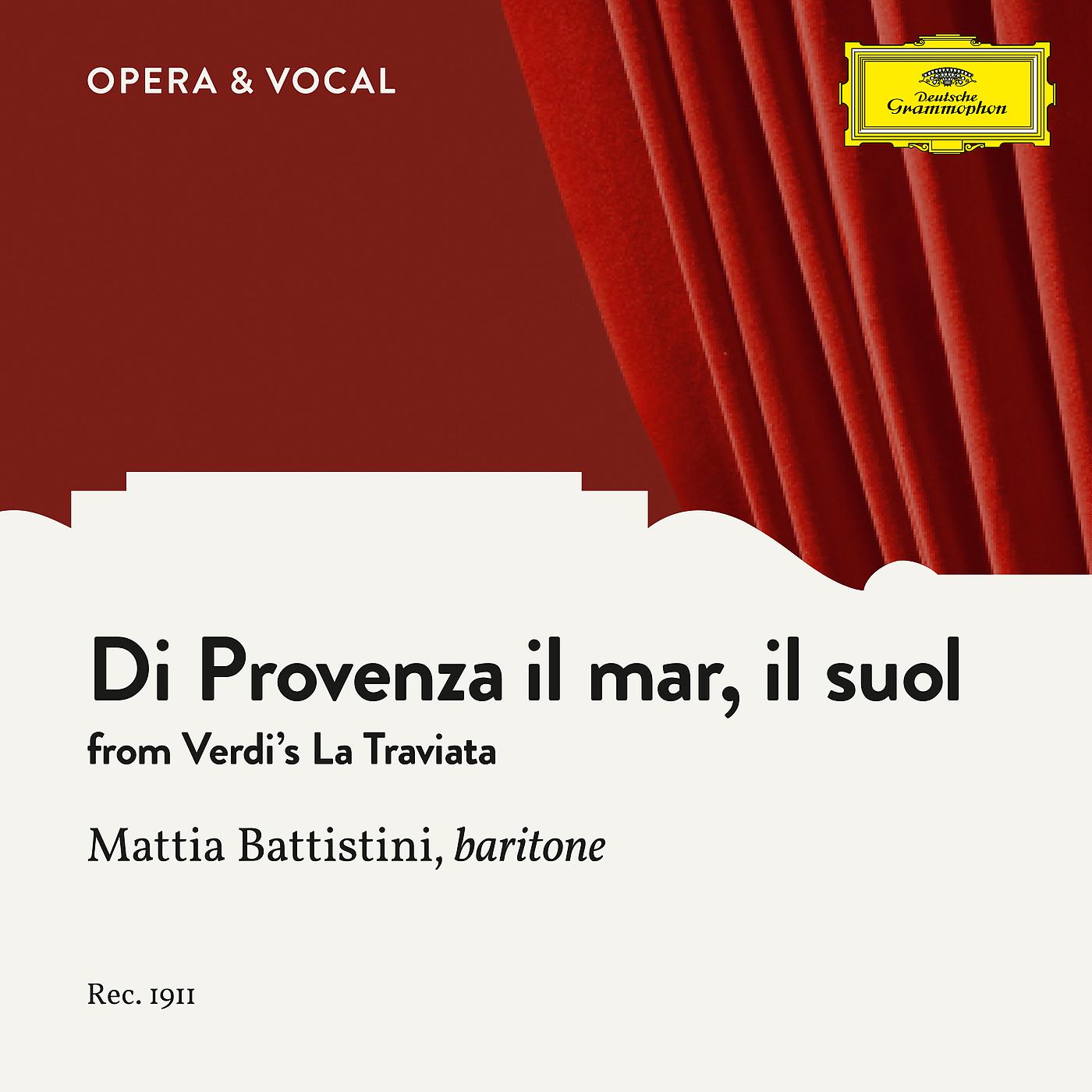 Постер альбома Verdi: Di Provenza il mar, il suol
