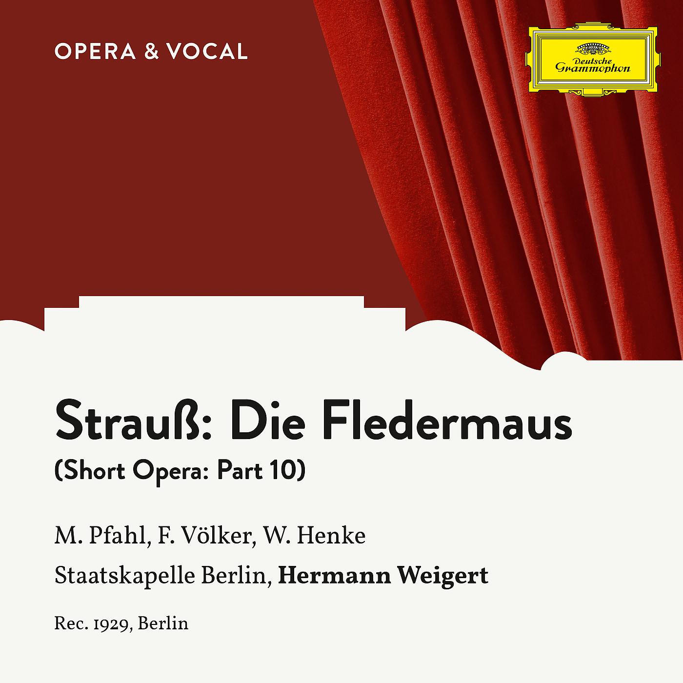 Постер альбома Strauss: Die Fledermaus: Part 10