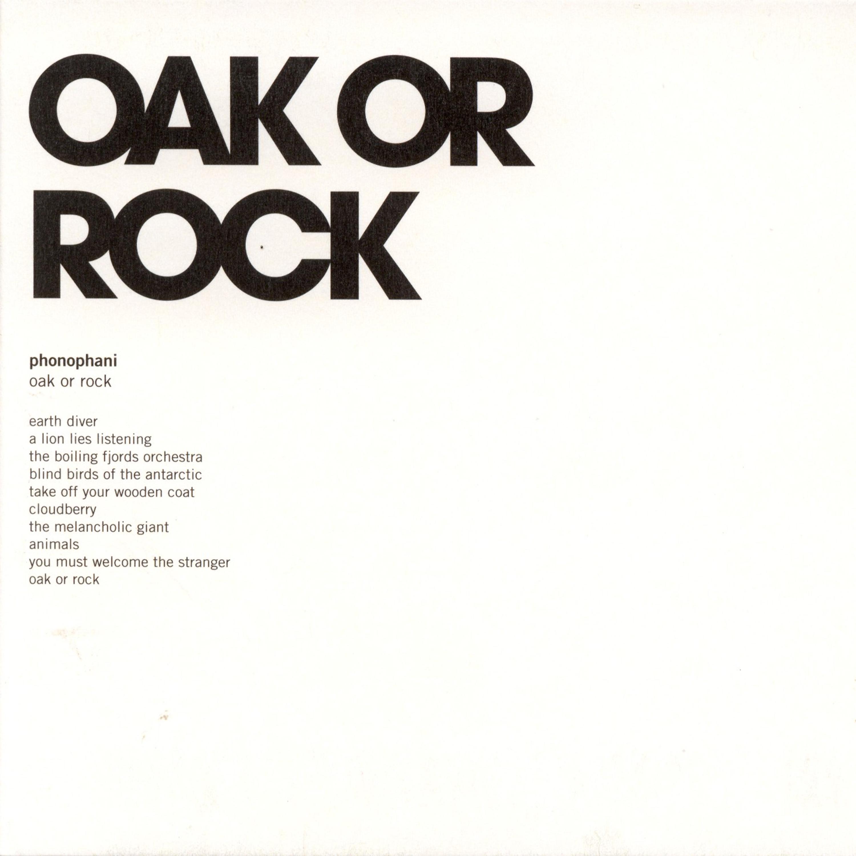 Постер альбома Oak or Rock
