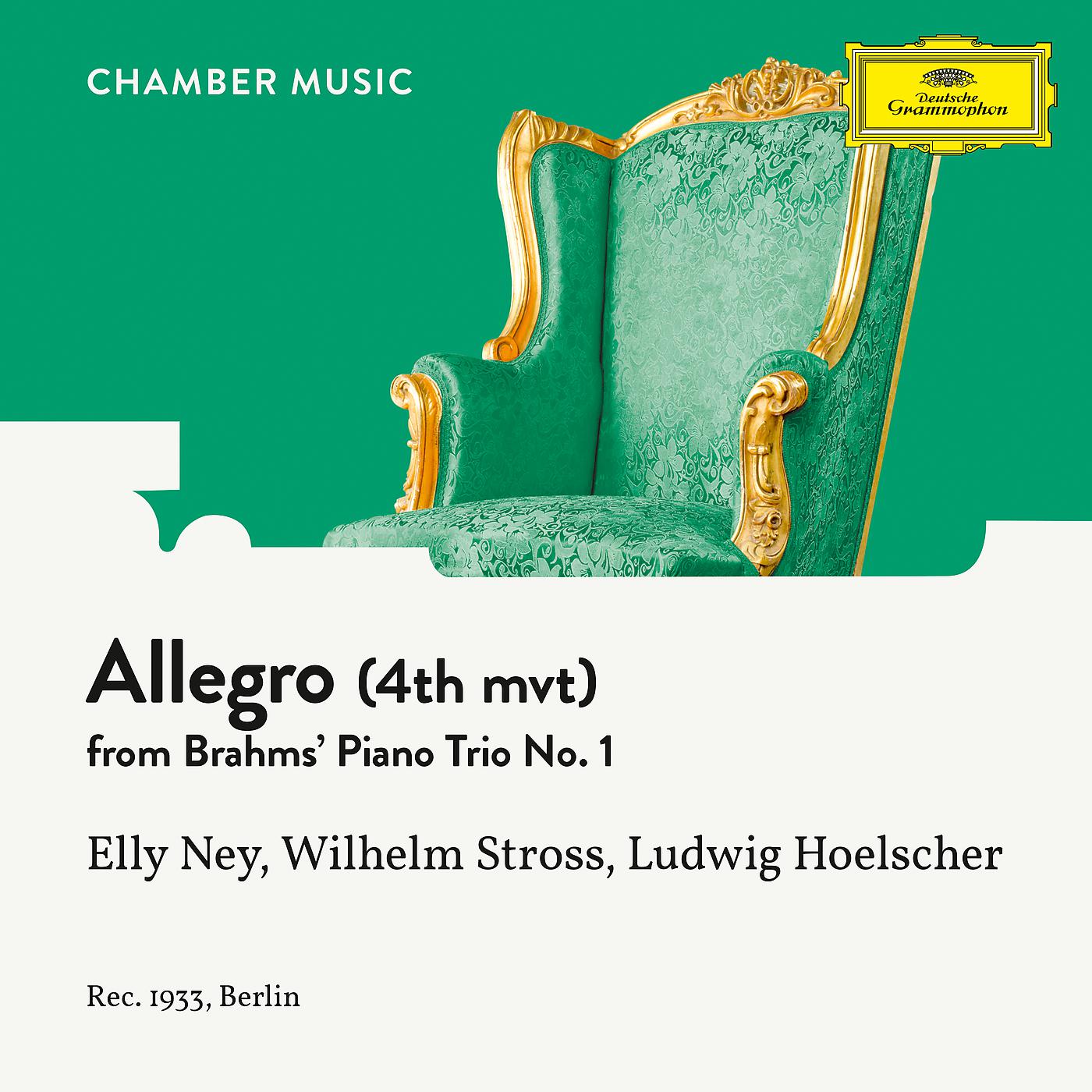 Постер альбома Brahms: Piano Trio No. 1 In B, Op. 8: IV. Allegro