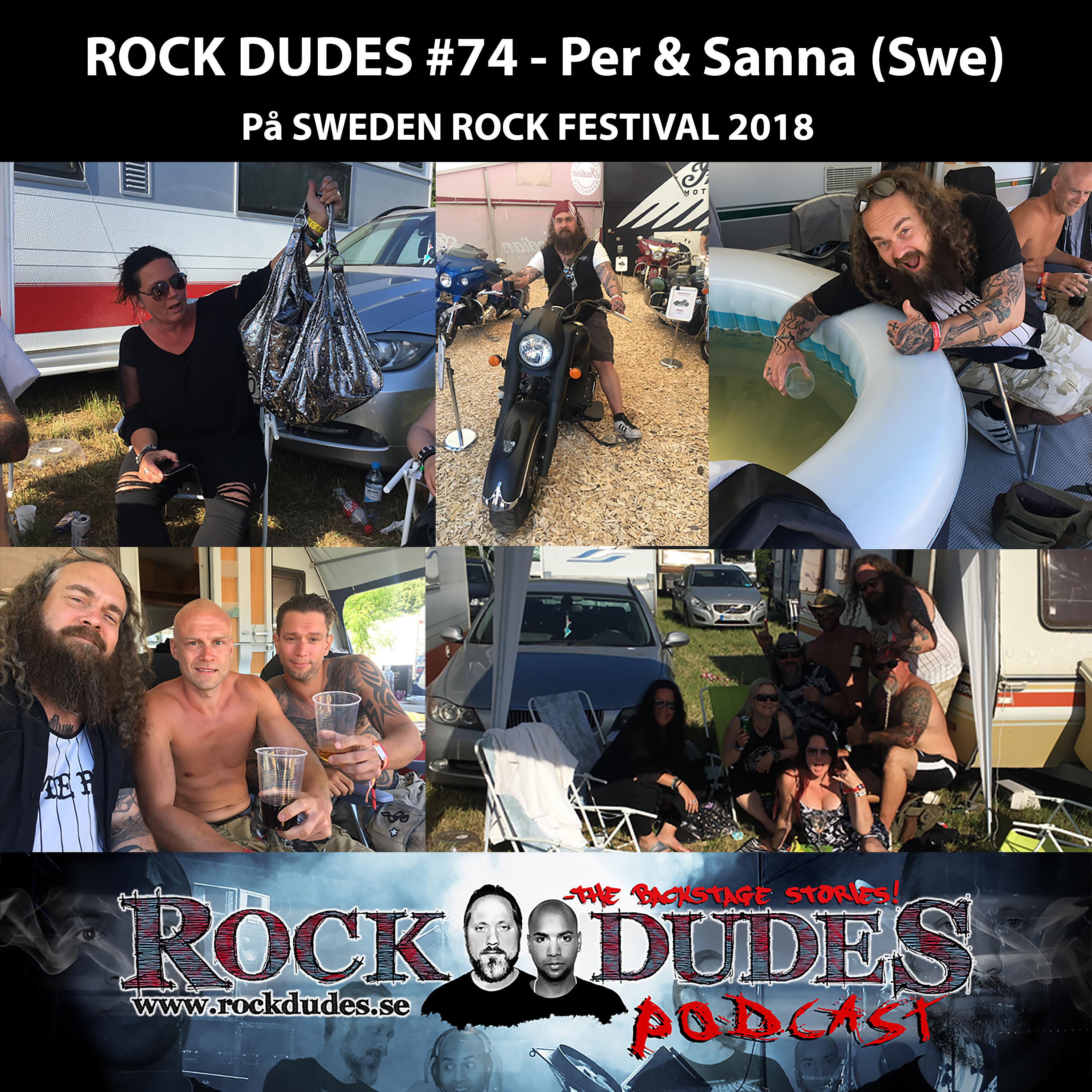 Постер альбома Rock Dudes #74 - Per & Sanna på Sweden Rock 2018 - (Swe)