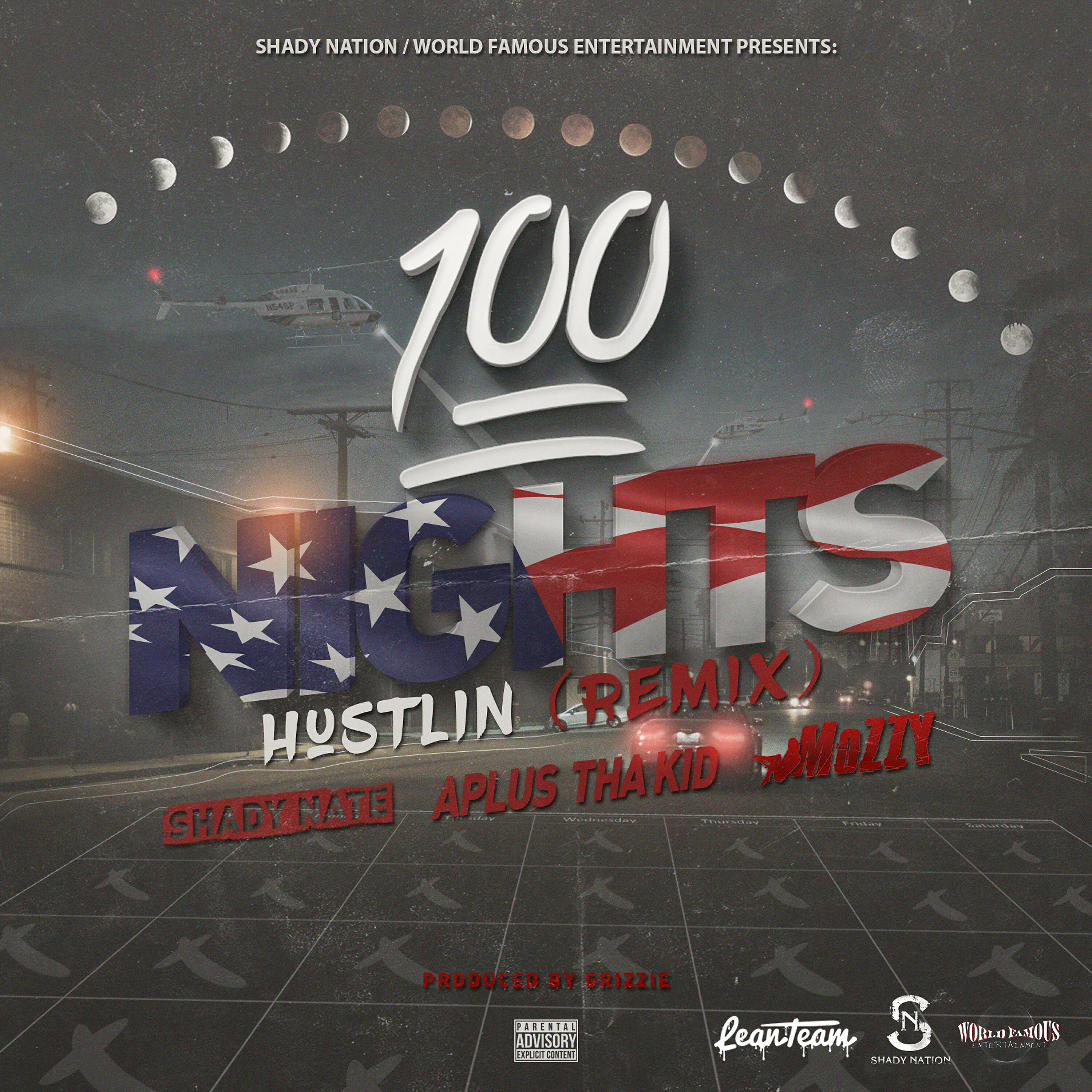 A Plus Tha Kid - 100 Nights Hustlin Remix (feat. Mozzy & Shady Nate)
