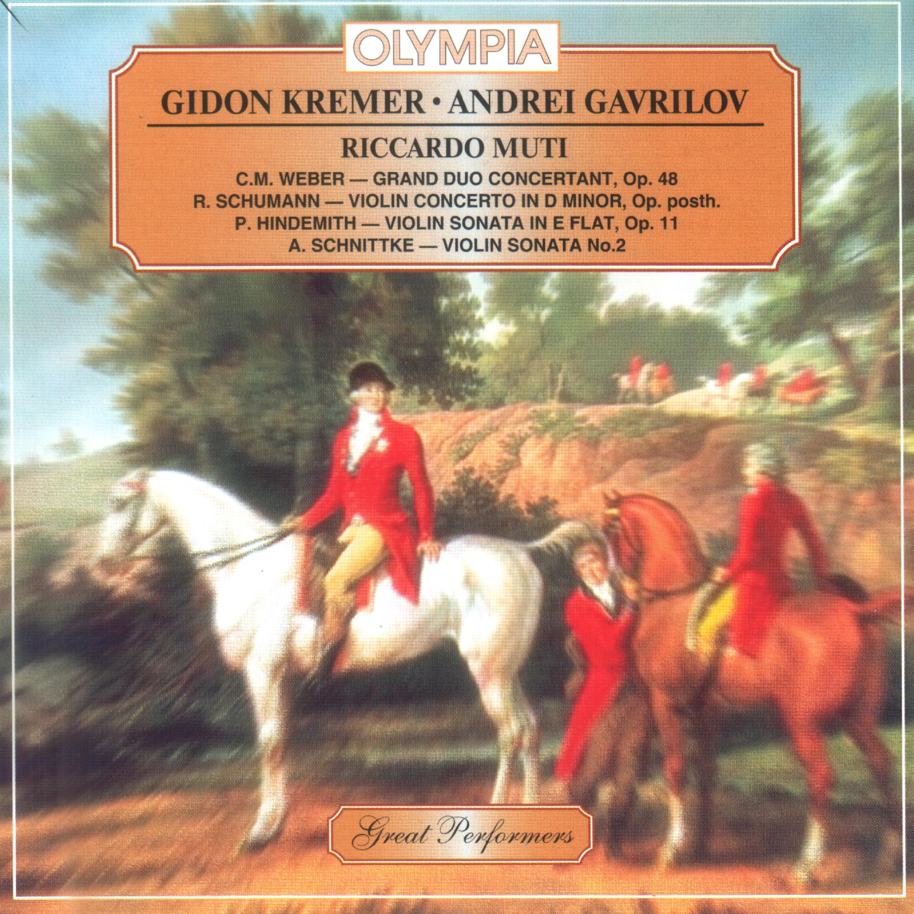 Постер альбома Schumann: Concerto - Schnittke: Violin Sonata