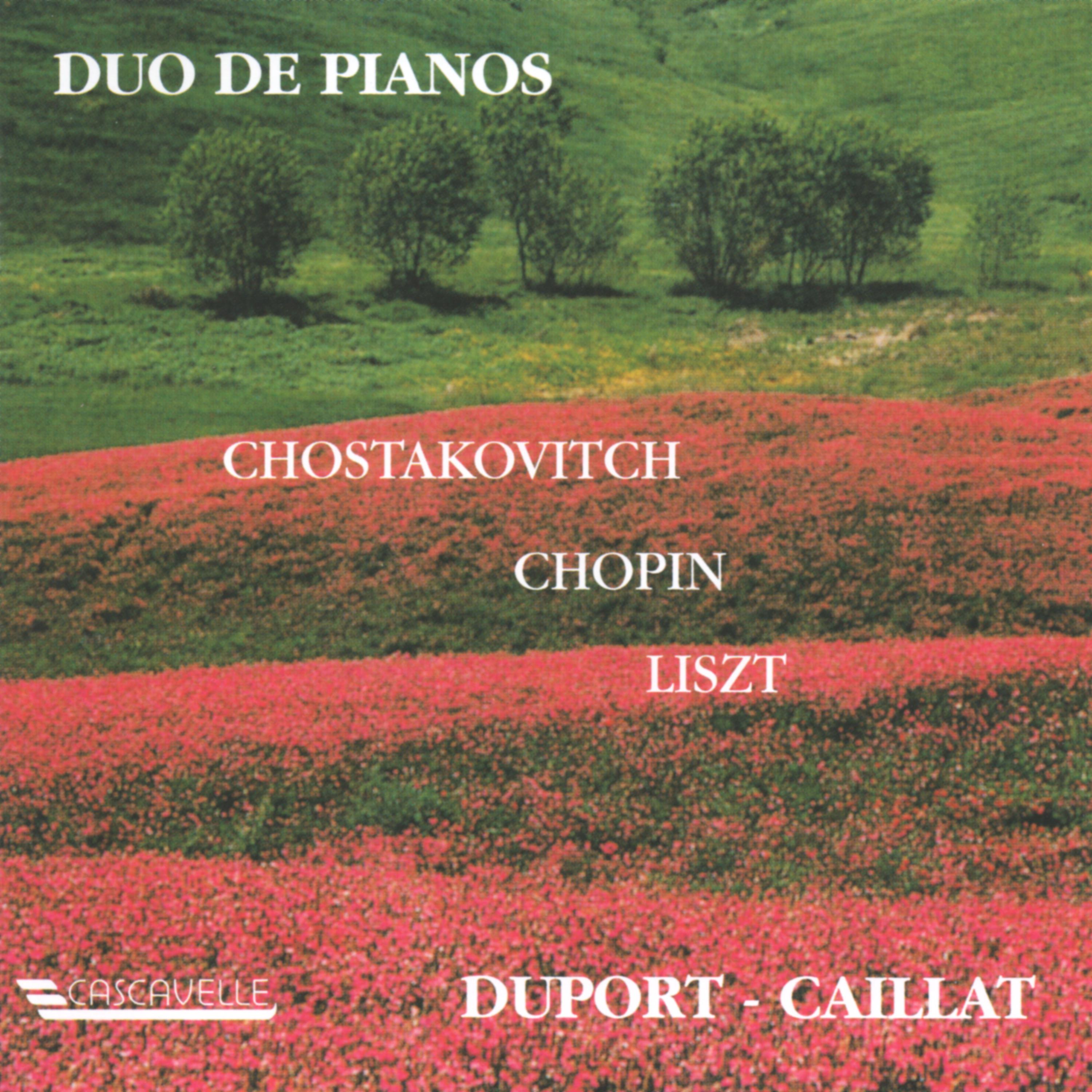 Постер альбома Shostakovich: Suite in F-Sharp Minor, Op. 6 - Chopin: Rondo in C Major, Op. 73 - Liszt: Concerto Pathétique in E Minor, S. 258/1