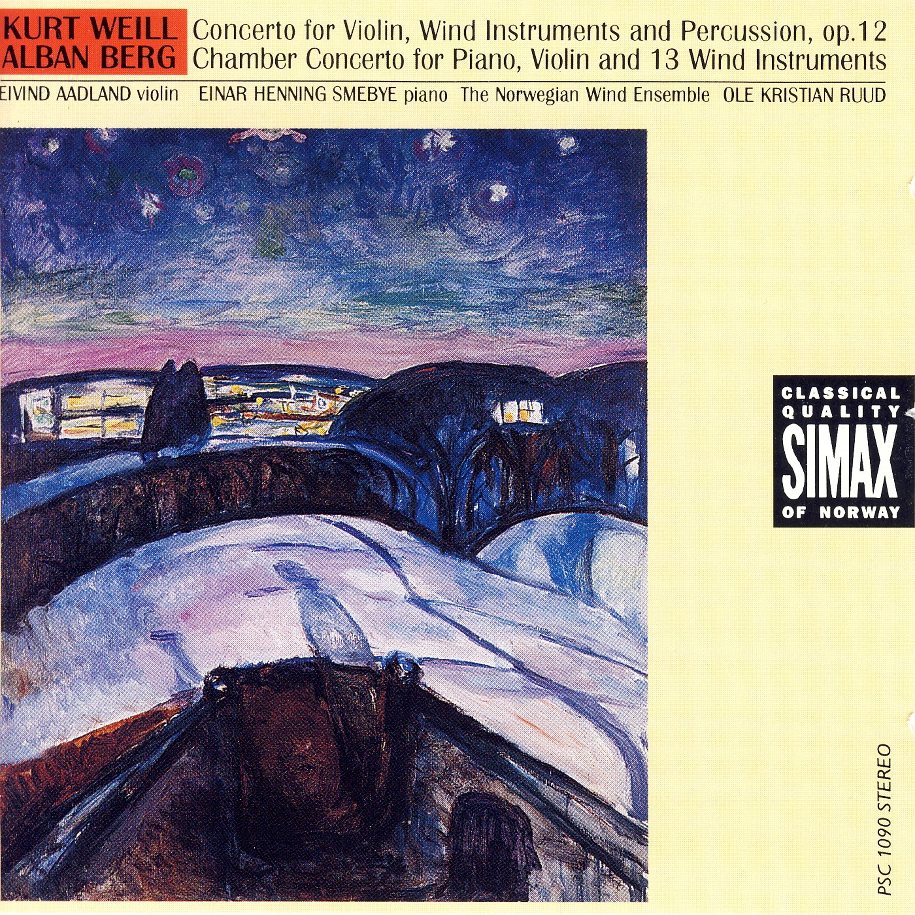 Постер альбома Kurt Weill / Alban Berg: Concertos