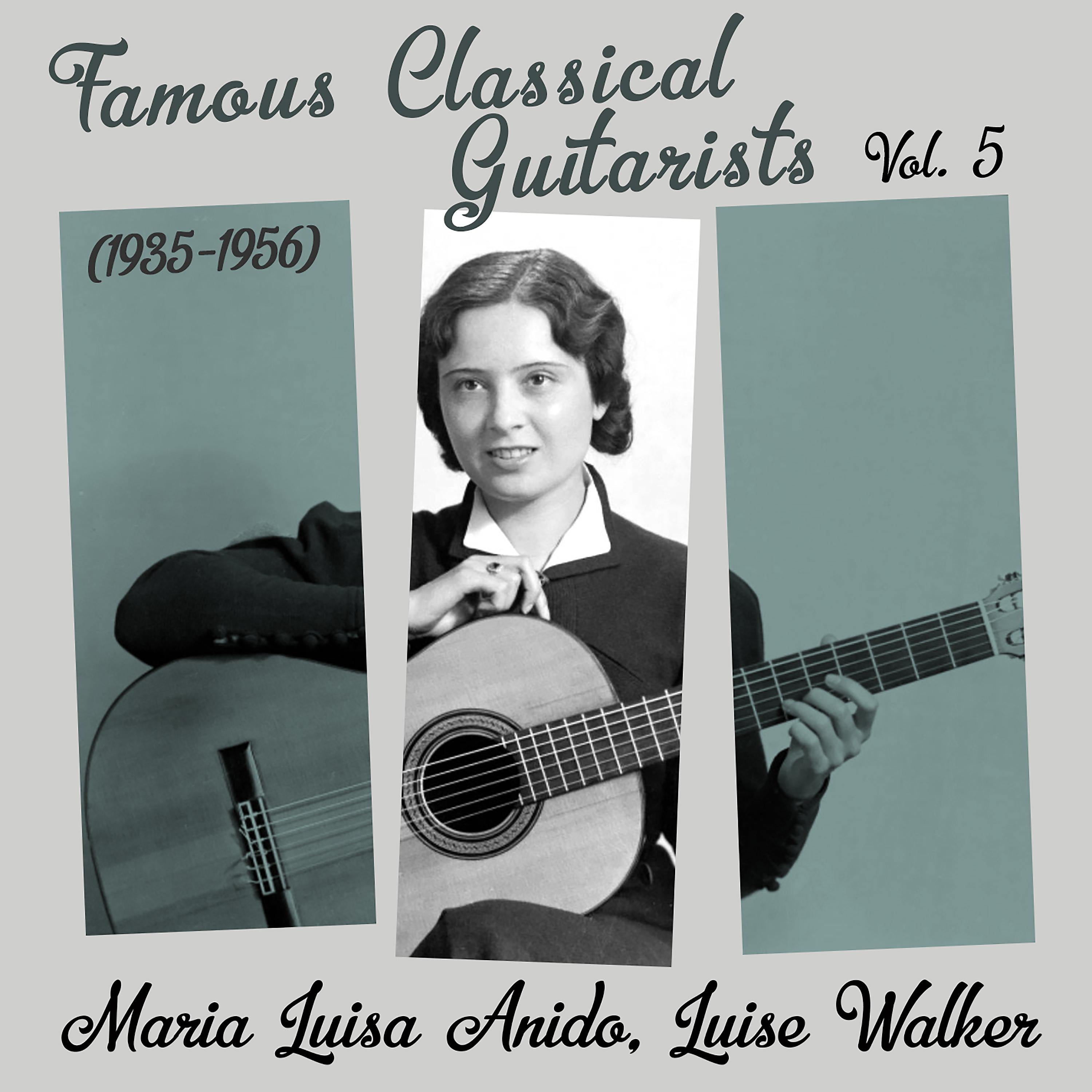 Постер альбома Famous Classical Guitarists, Vol. 5 (1935 - 1956)