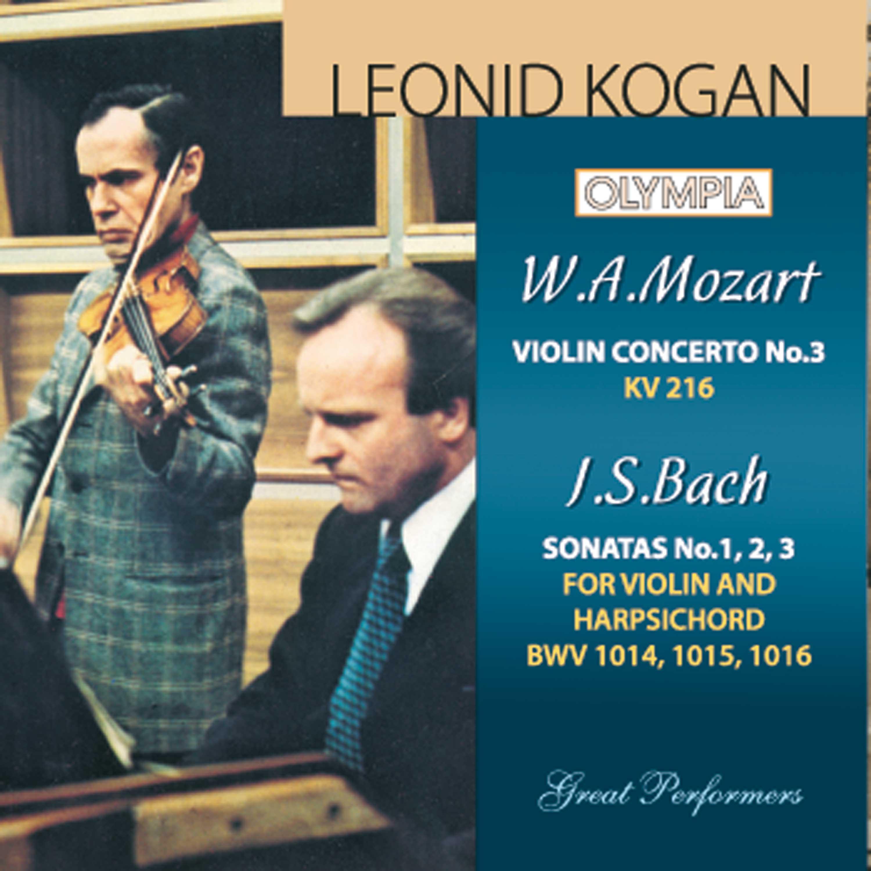 Leonid Kogan - Sonata No. 2 for violin and harpsichord in A Major, BWV 1015: IV. Presto