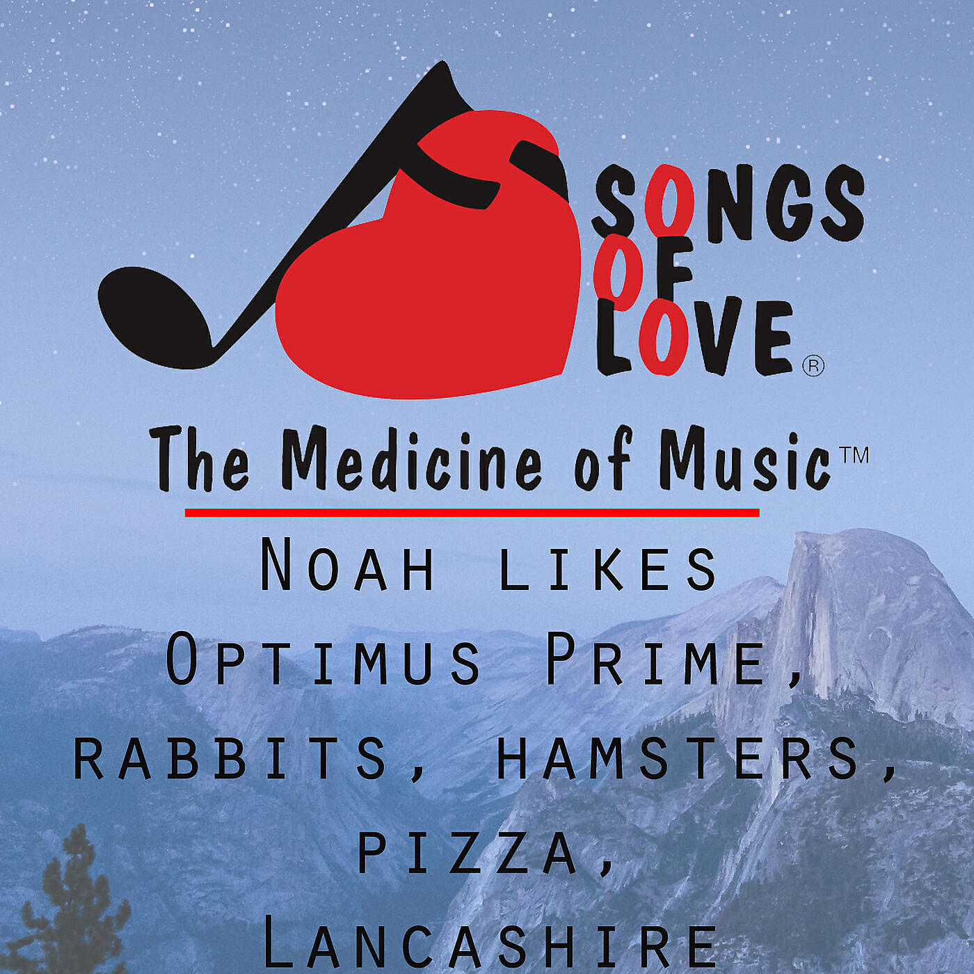 C. Allocco - Noah Likes Optimus Prime, Rabbits, Hamsters, Pizza, Lancashire