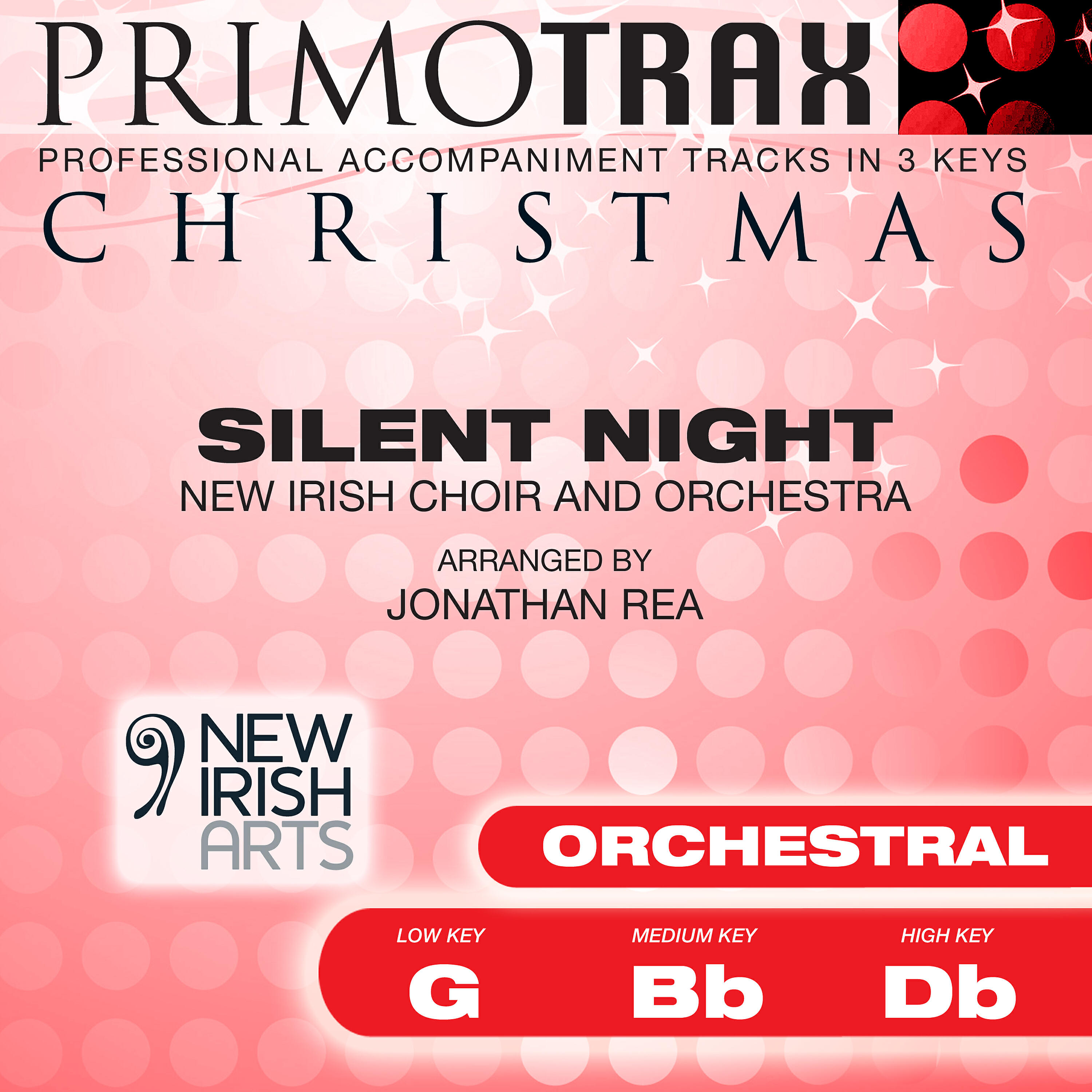 New Irish Choir - Silent Night (Medium Key - Bb - Orchestral Performance Backing Track)