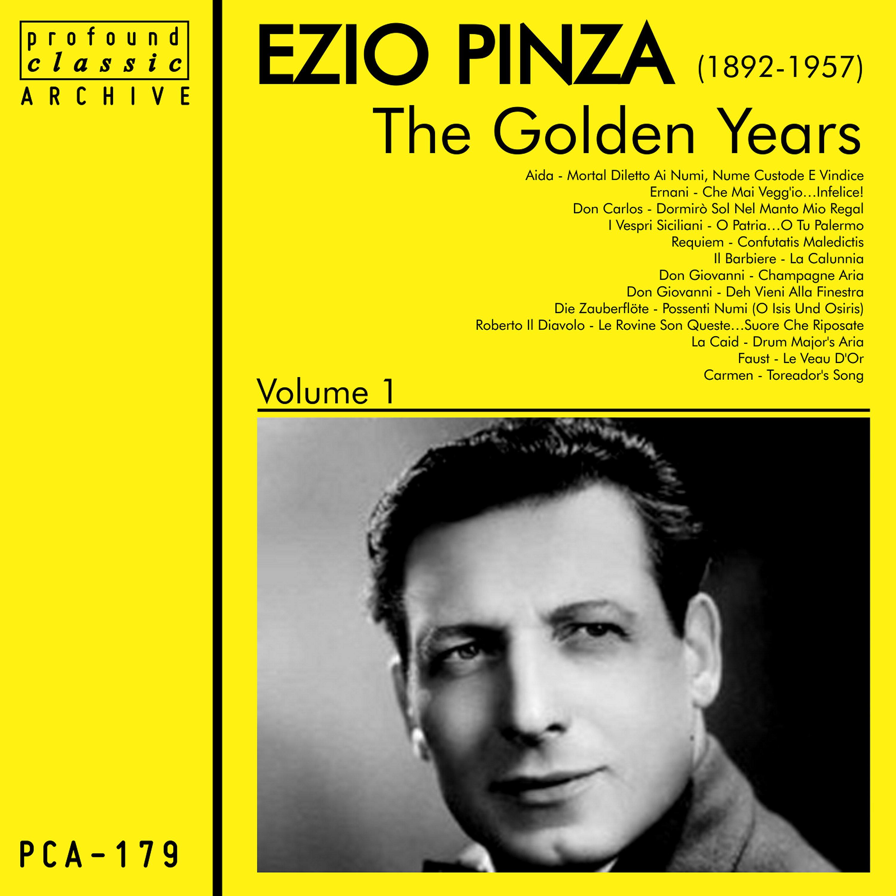 Постер альбома The Golden Years of Ezio Pinza, Volume 1