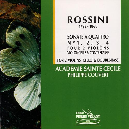 Постер альбома Rossini : Sonate a quattro No.1, 2, 3 & 4 pour 2 violons, violoncelle & contrebasse
