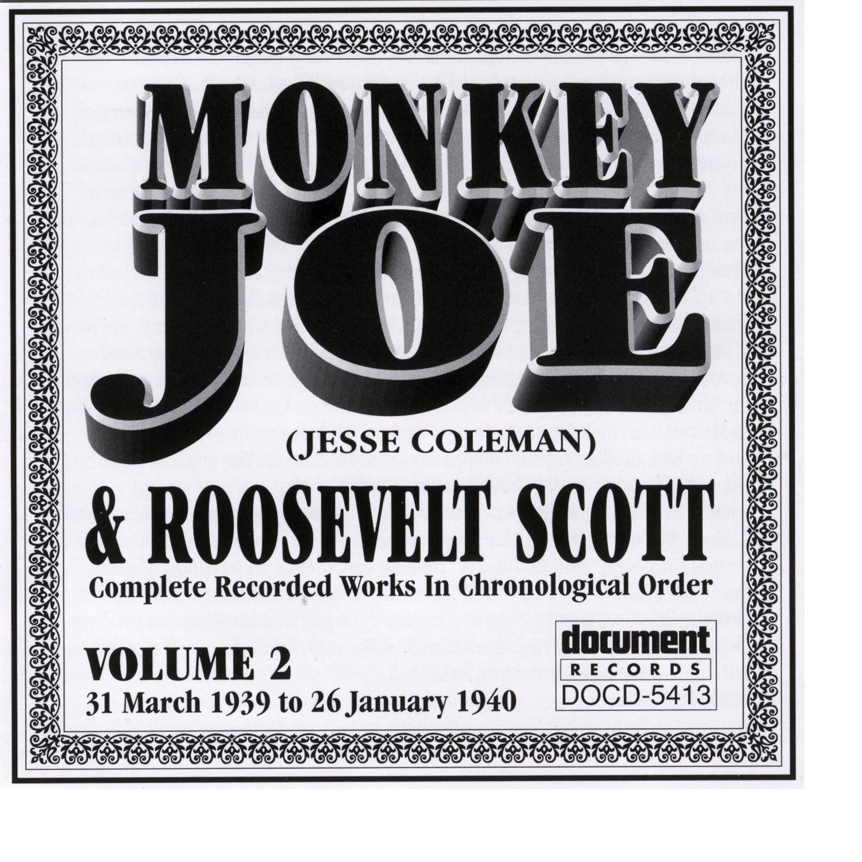 Постер альбома Monkey Joe Vol. 2 (1939-1940) inc. Roosevelt Scott