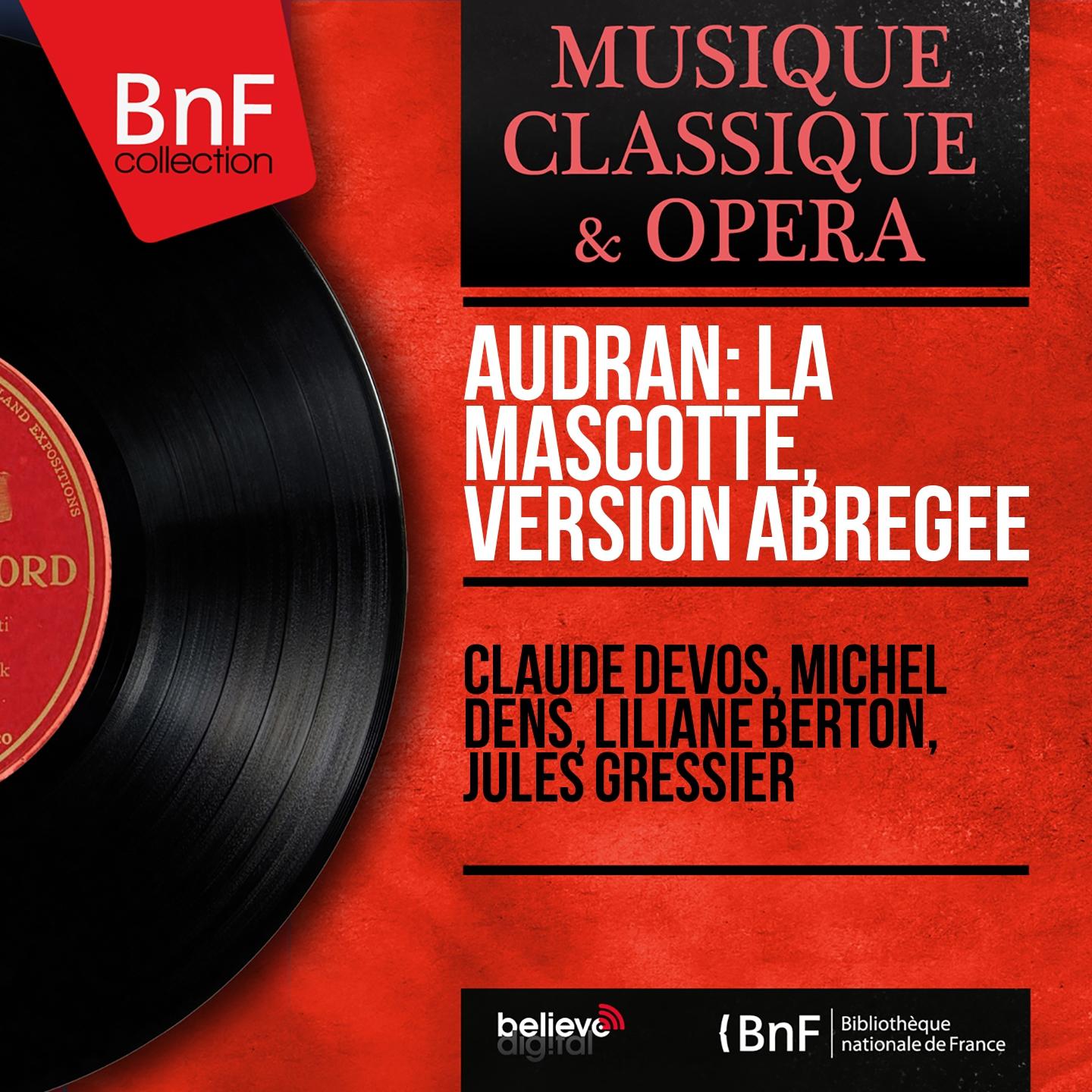 Постер альбома Audran: La mascotte, version abrégée (Mono Version)