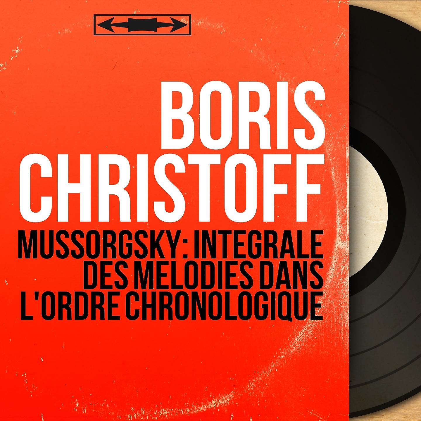 Постер альбома Mussorgsky: Intégrale des mélodies dans l'ordre chronologique