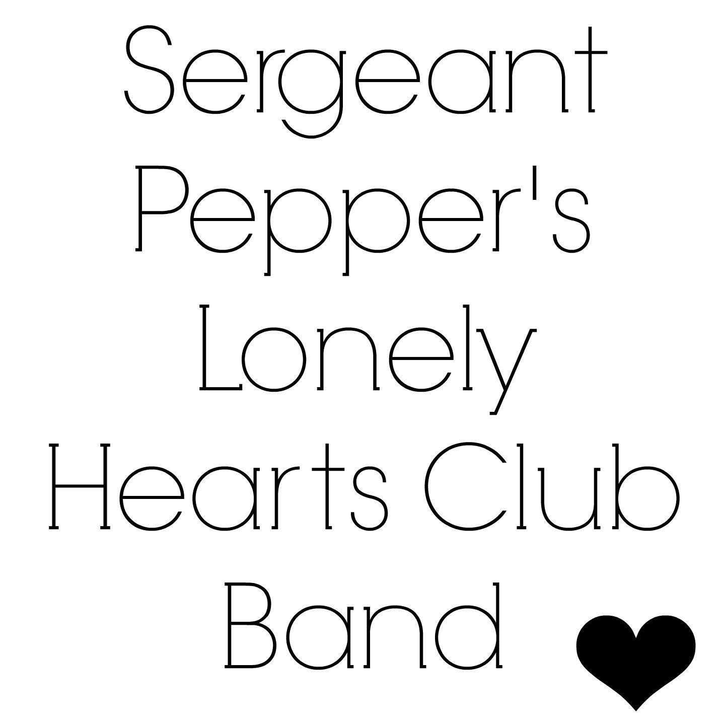 Постер альбома Sergeant Pepper's Lonely Hearts Club Band