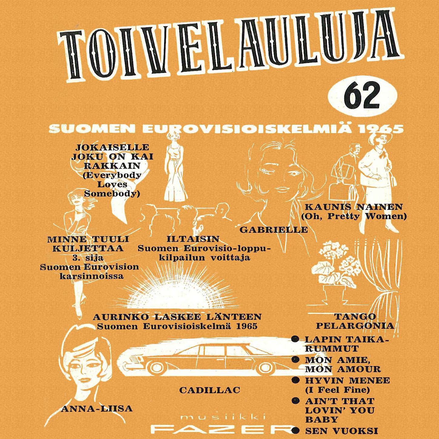 Постер альбома Toivelauluja 62 - 1965