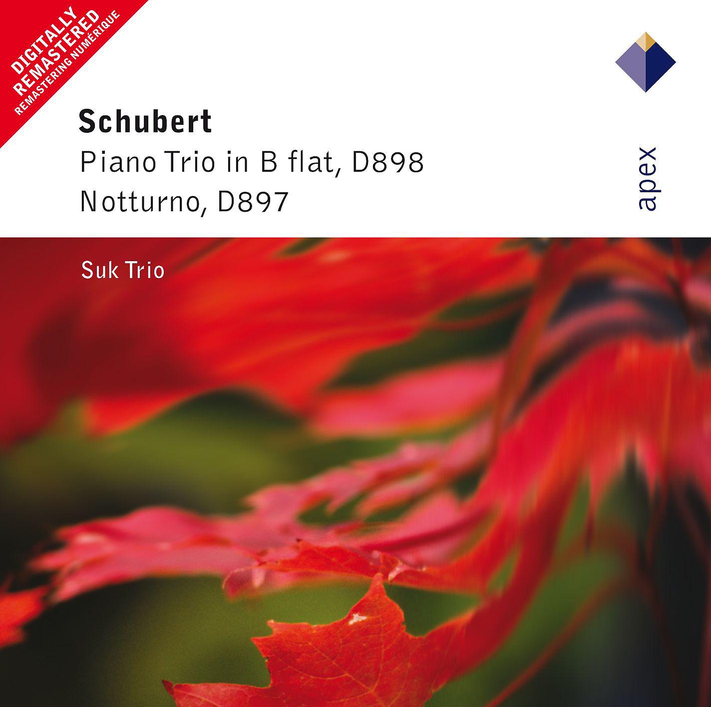Постер альбома Schubert : Piano Trio No.1 & Piano Trio, 'Notturno'  -  Apex
