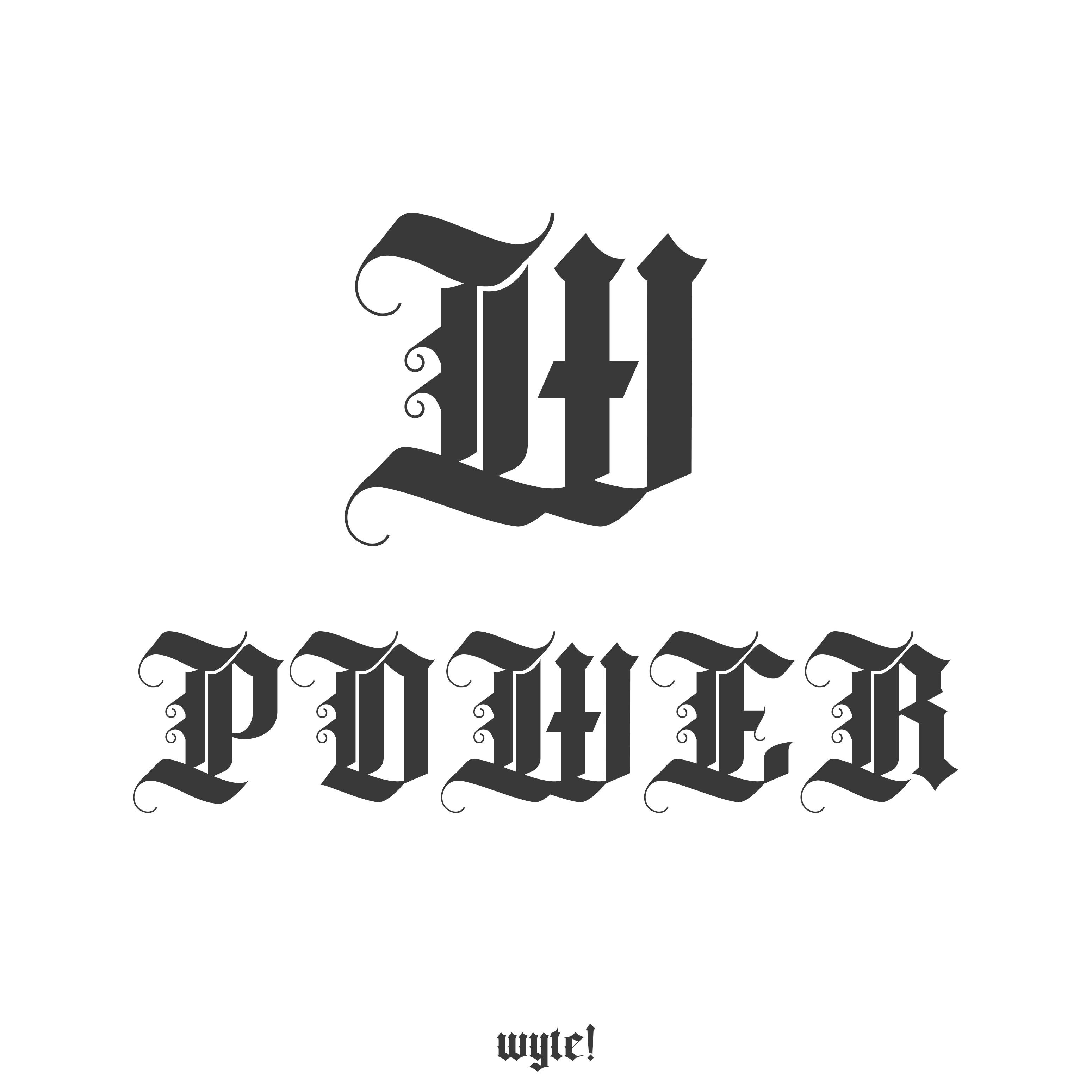 Постер альбома W Power