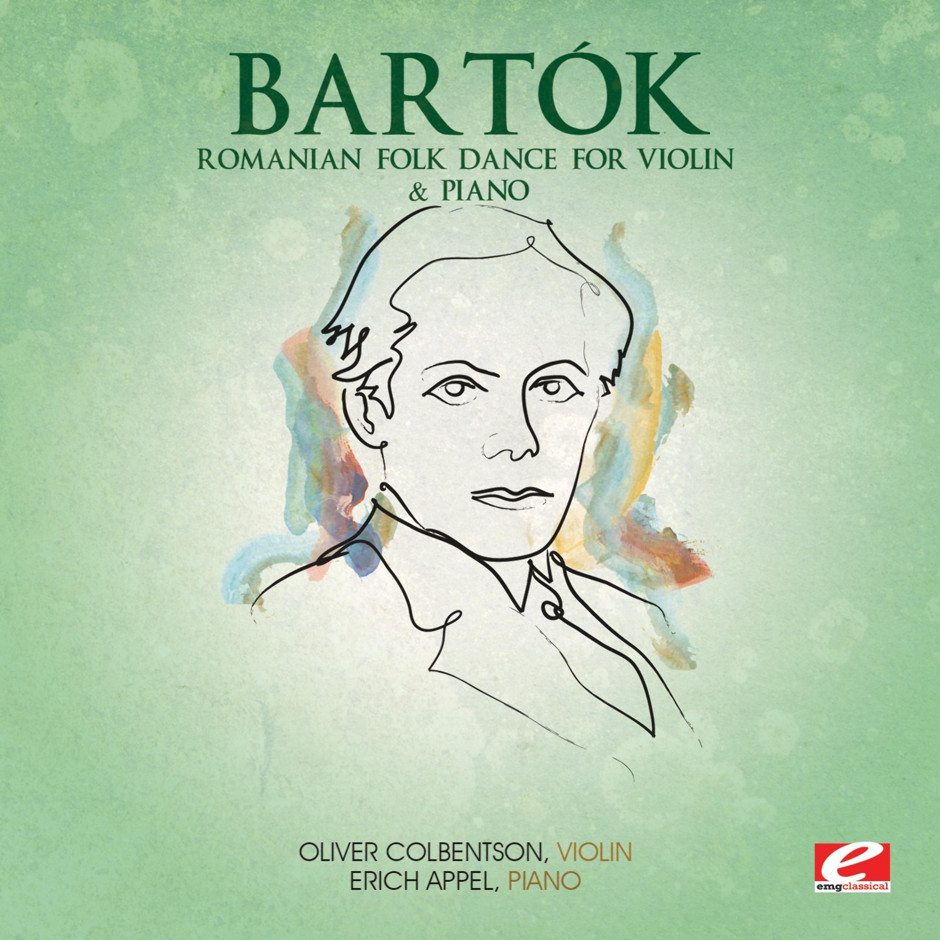Постер альбома Bartók: Romanian Folk Dance for Violin & Piano (Digitally Remastered)