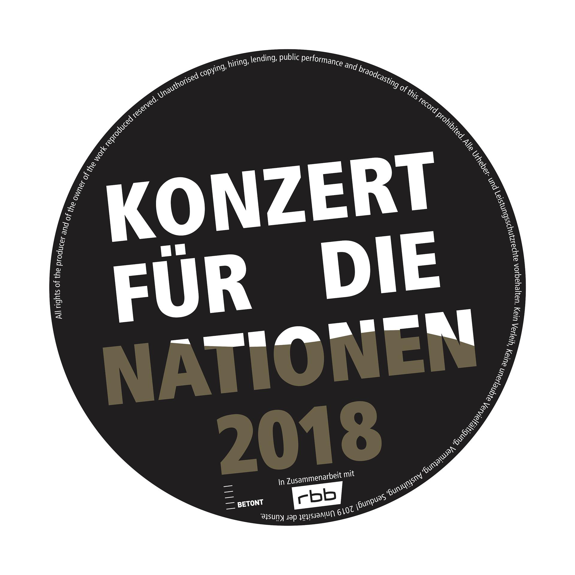 Постер альбома Konzert für die Nationen 2018