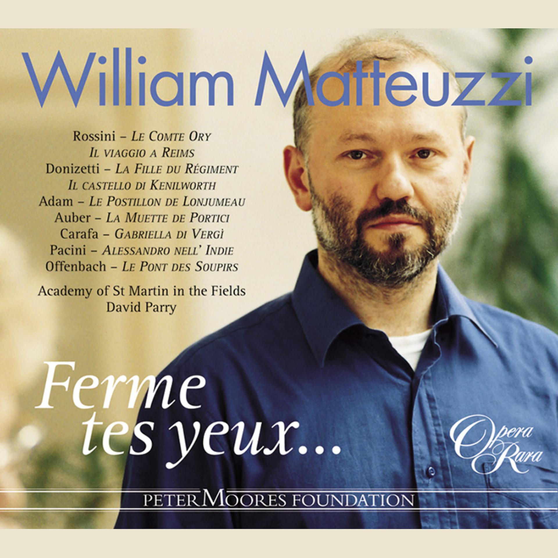 Постер альбома William Matteuzzi: Ferme tes yeux