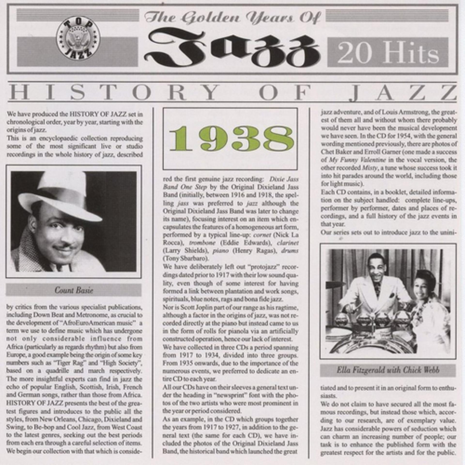 Постер альбома History Of Jazz 1938