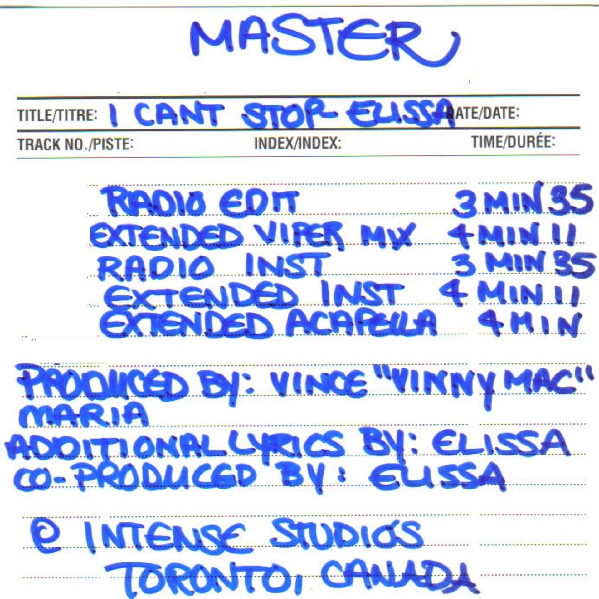 Постер альбома I Can't Stop: The Masters