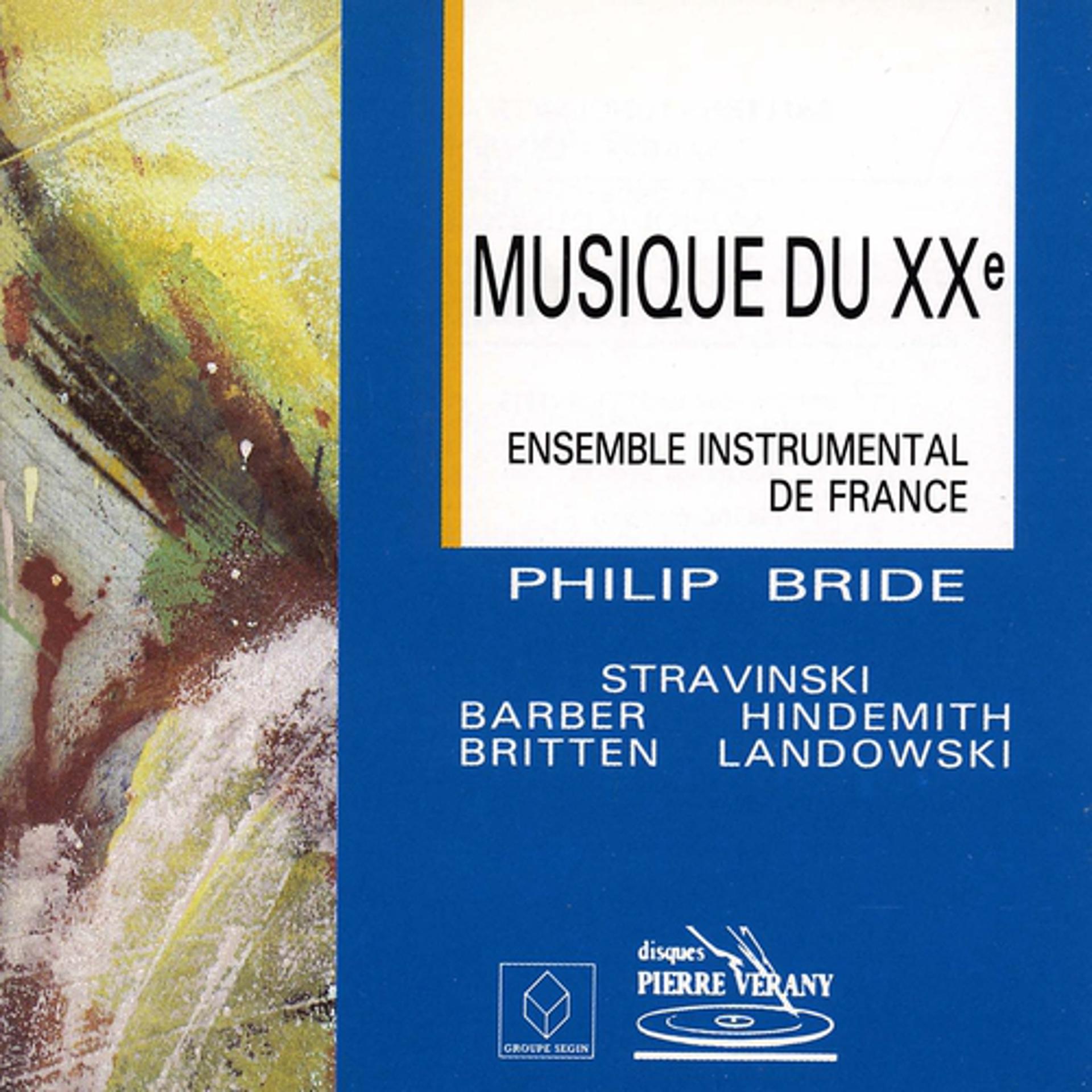 Постер альбома Musique du 20ème siècle