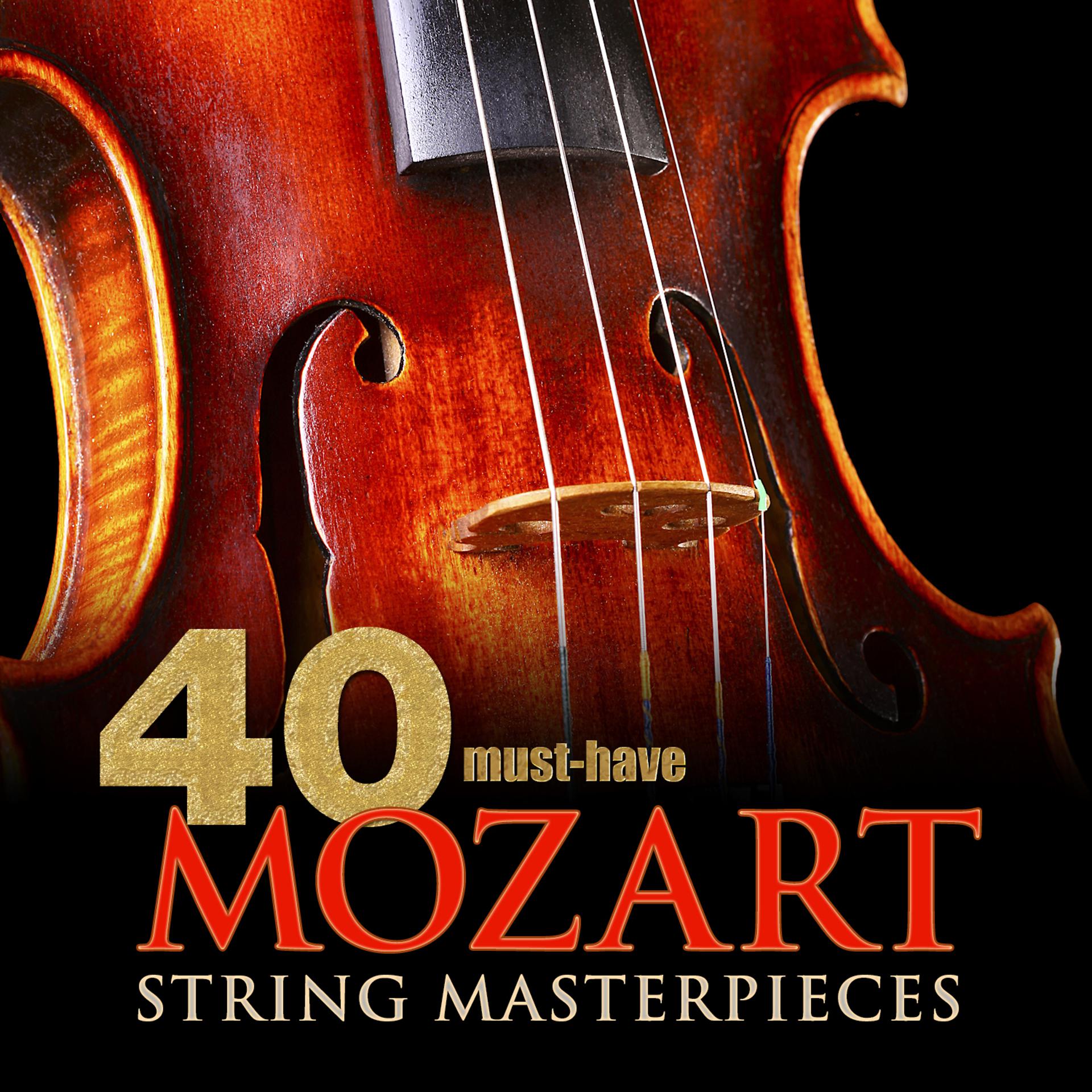 Постер альбома 40 Must-Have Mozart String Masterpieces