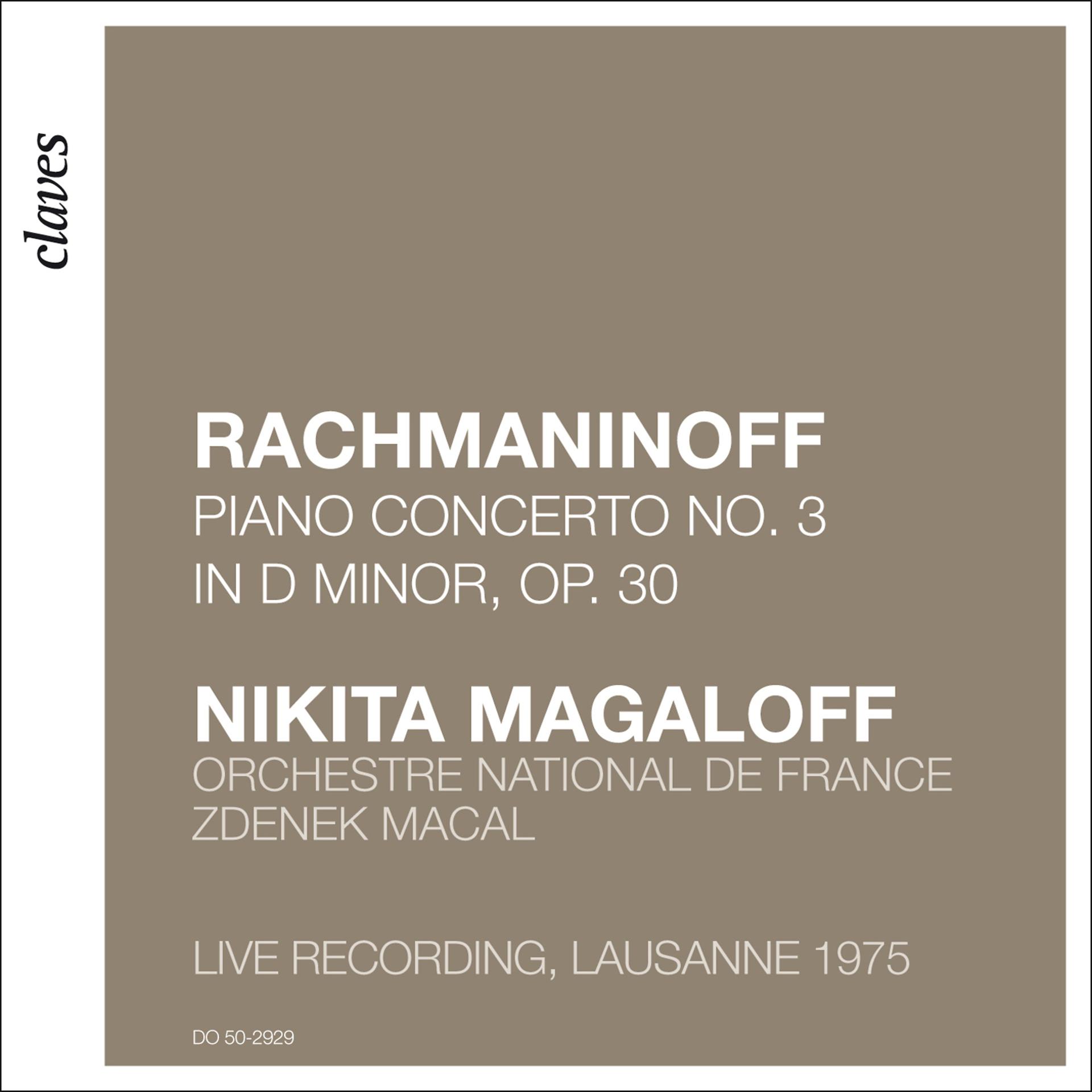 Постер альбома Rachmaninoff: Piano Concerto No. 3 (Live Recording, Lausanne 1975)