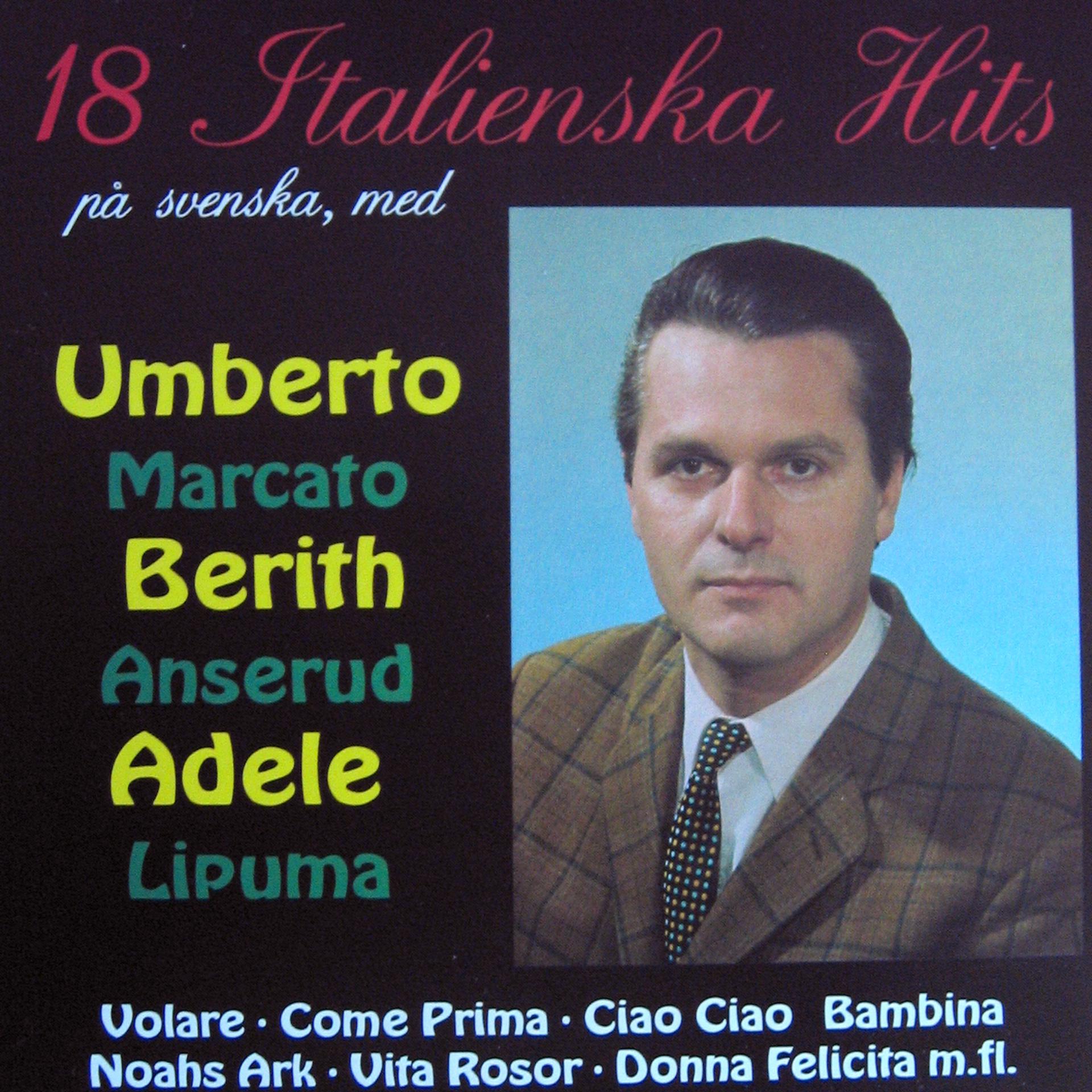 Постер альбома 18 Italienska hits på Svenska