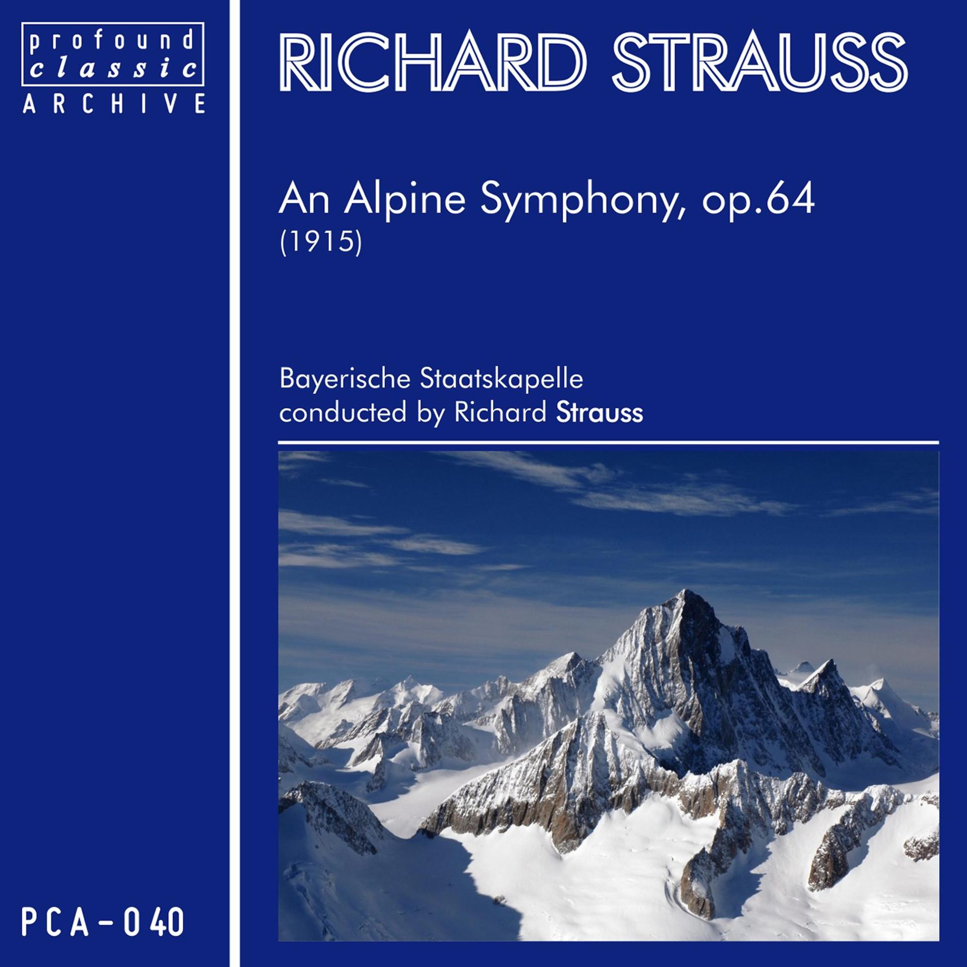 Постер альбома An Alpine Symphony for Orchestra, Op. 64 (TrV 233)