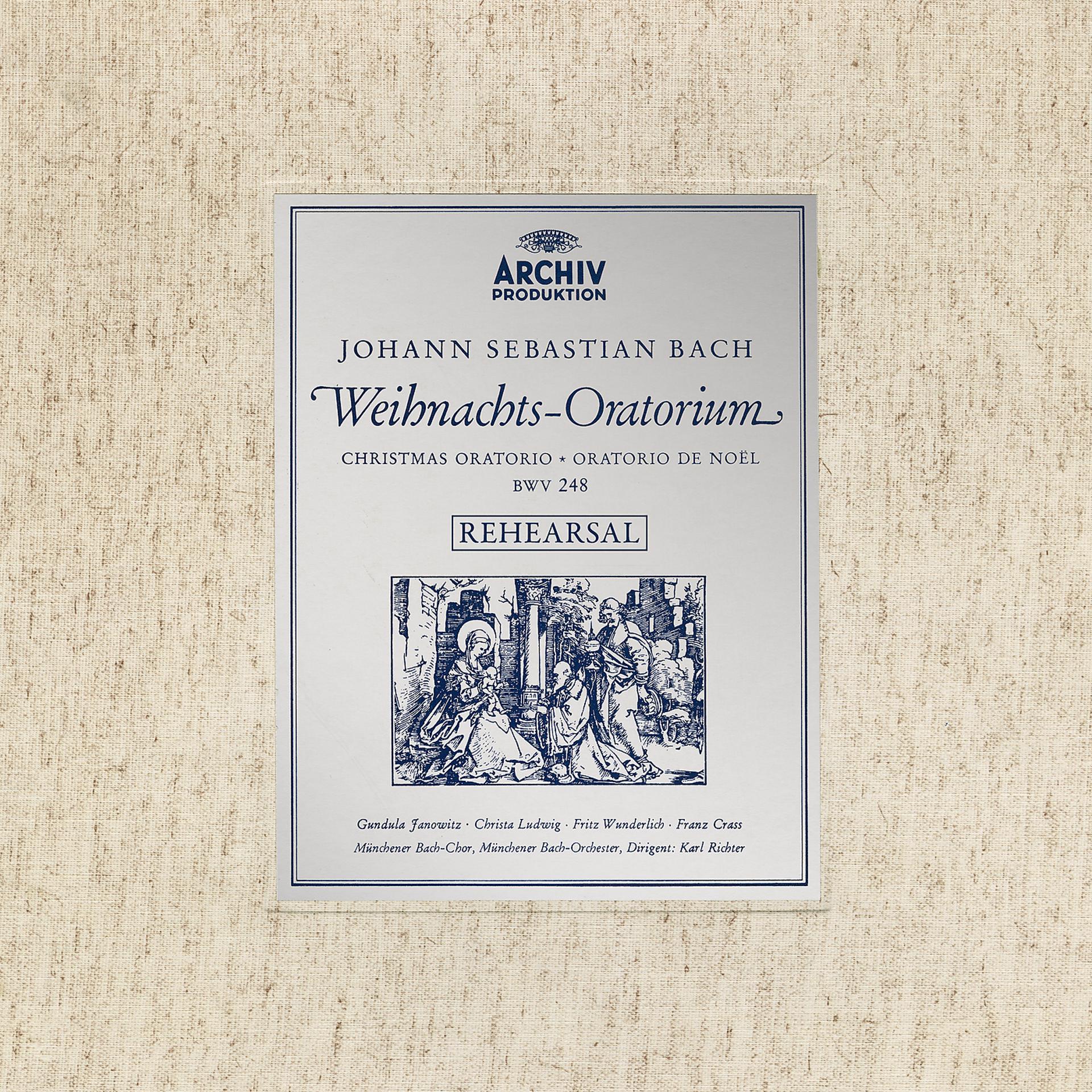 Постер альбома Rehearsal of J.S. Bach's Christmas Oratorio, BWV 248