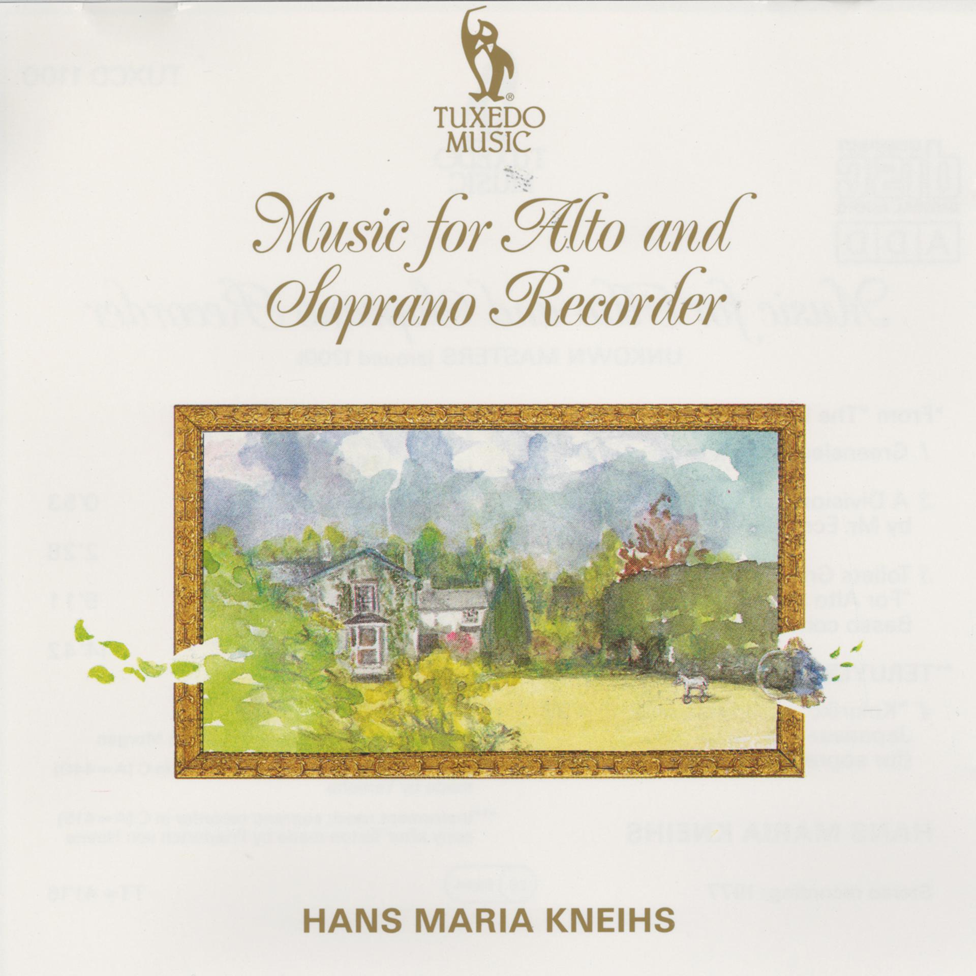 Постер альбома Music for Alto and Soprano Recorder