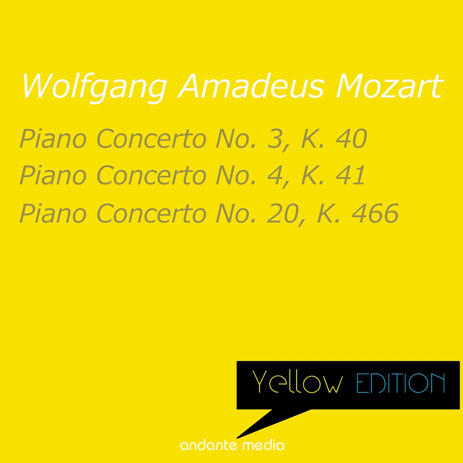 Постер альбома Yellow Edition - Mozart: Piano Concertos Nos. 3, 4 & 20