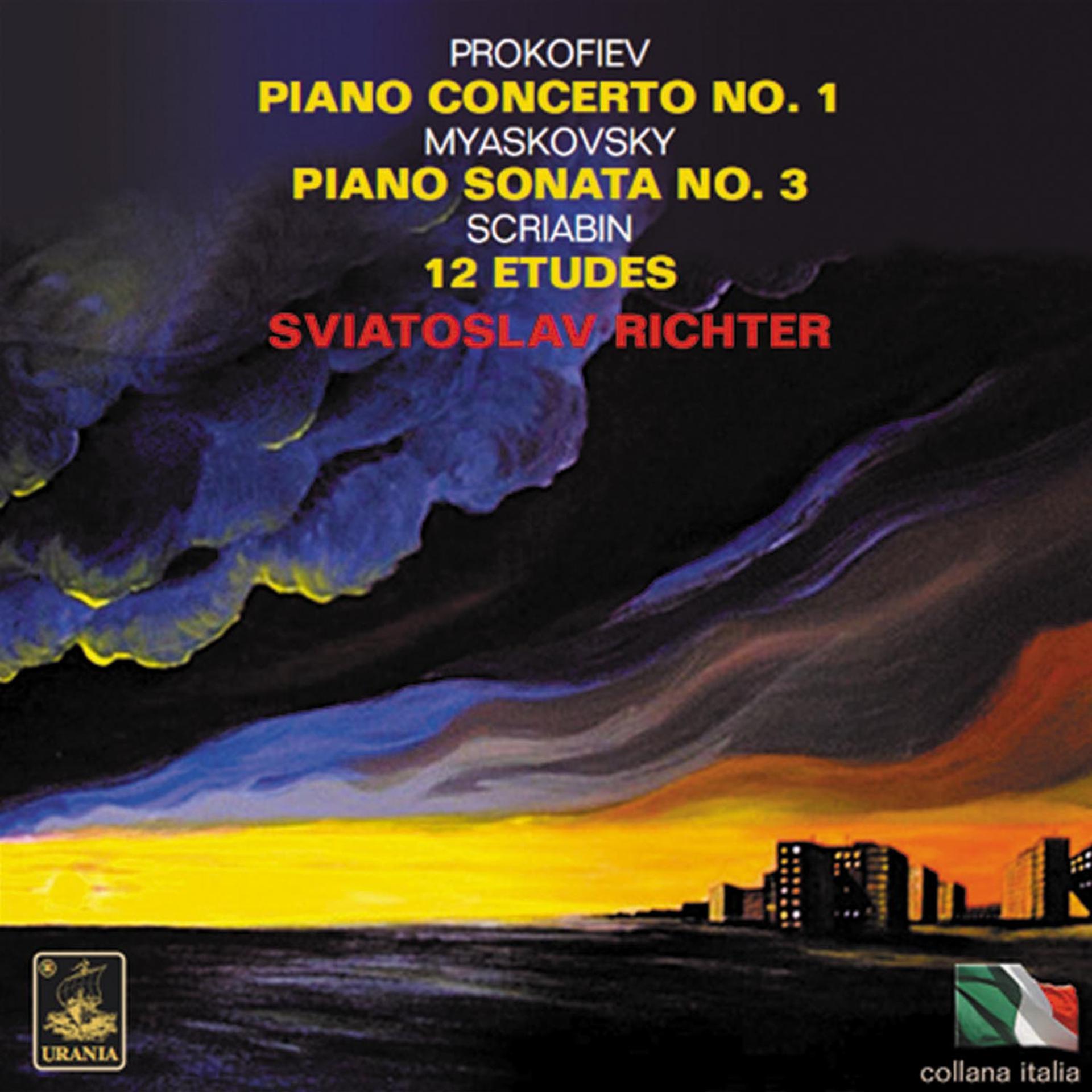 Постер альбома Prokofiev: Piano Concerto No. 1 - Myaskovsky: Piano Sonata No. 3 - Scriabin: 12 Études