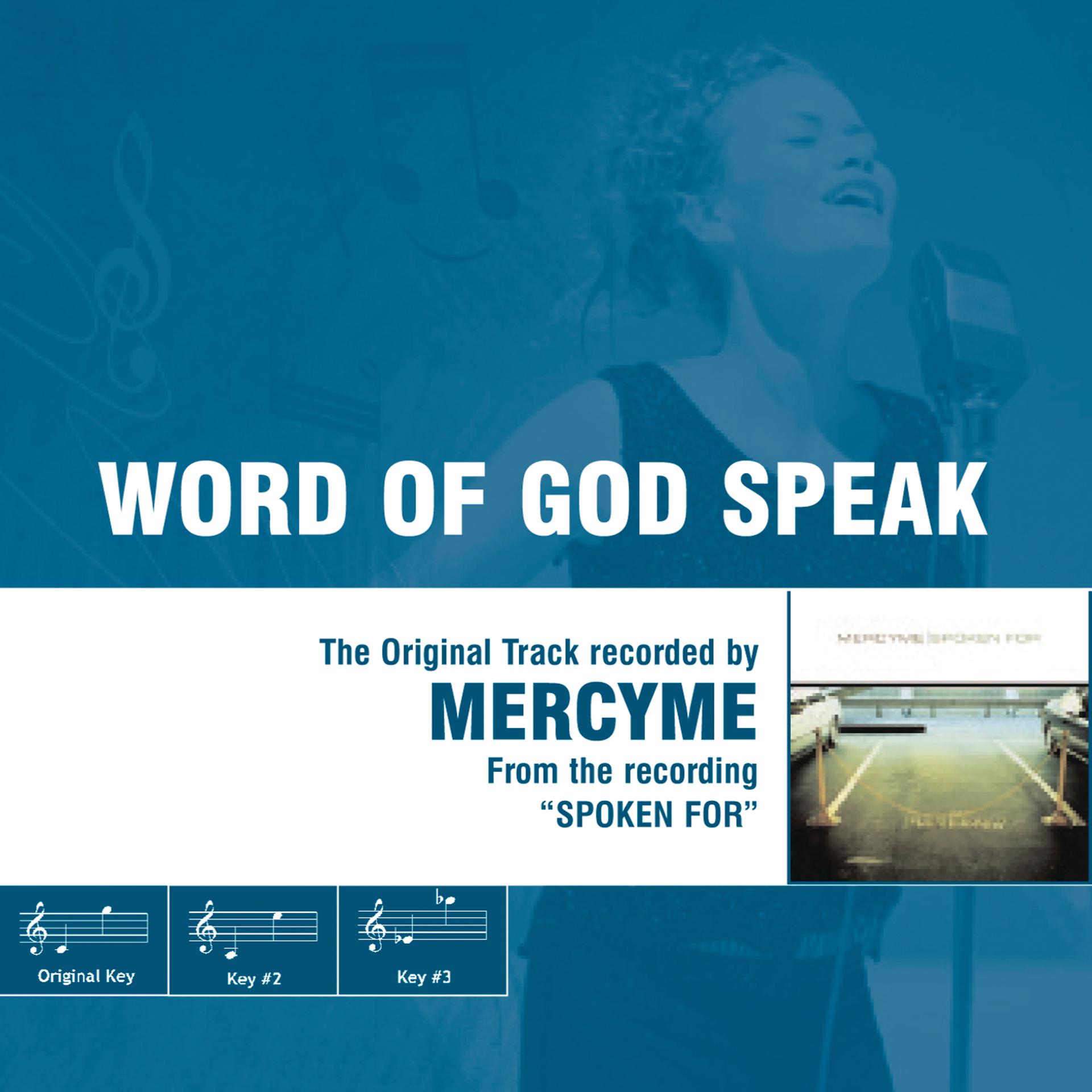 Постер альбома Word of God Speak (The Original Accompaniment Track as Performed by Mercyme)