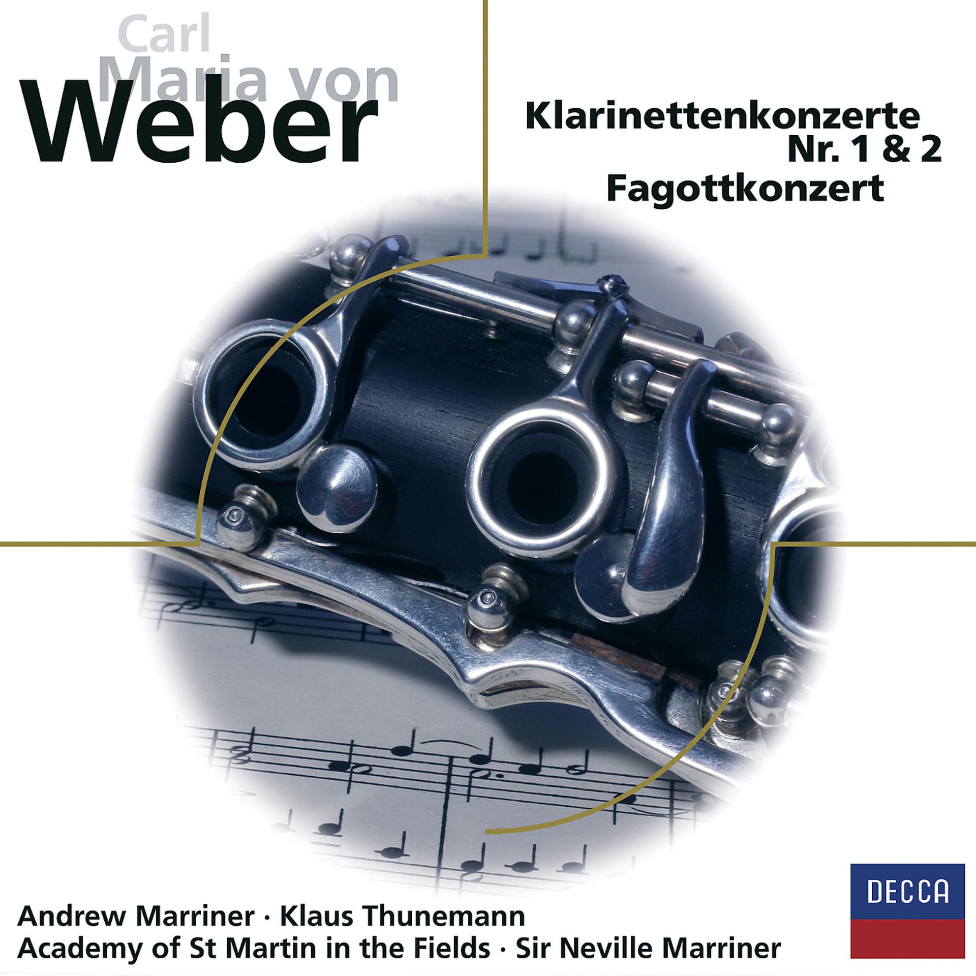 Постер альбома Carl Maria von Weber: Klarinettenkonzerte Nr. 1 & 2, Fagottkonzert